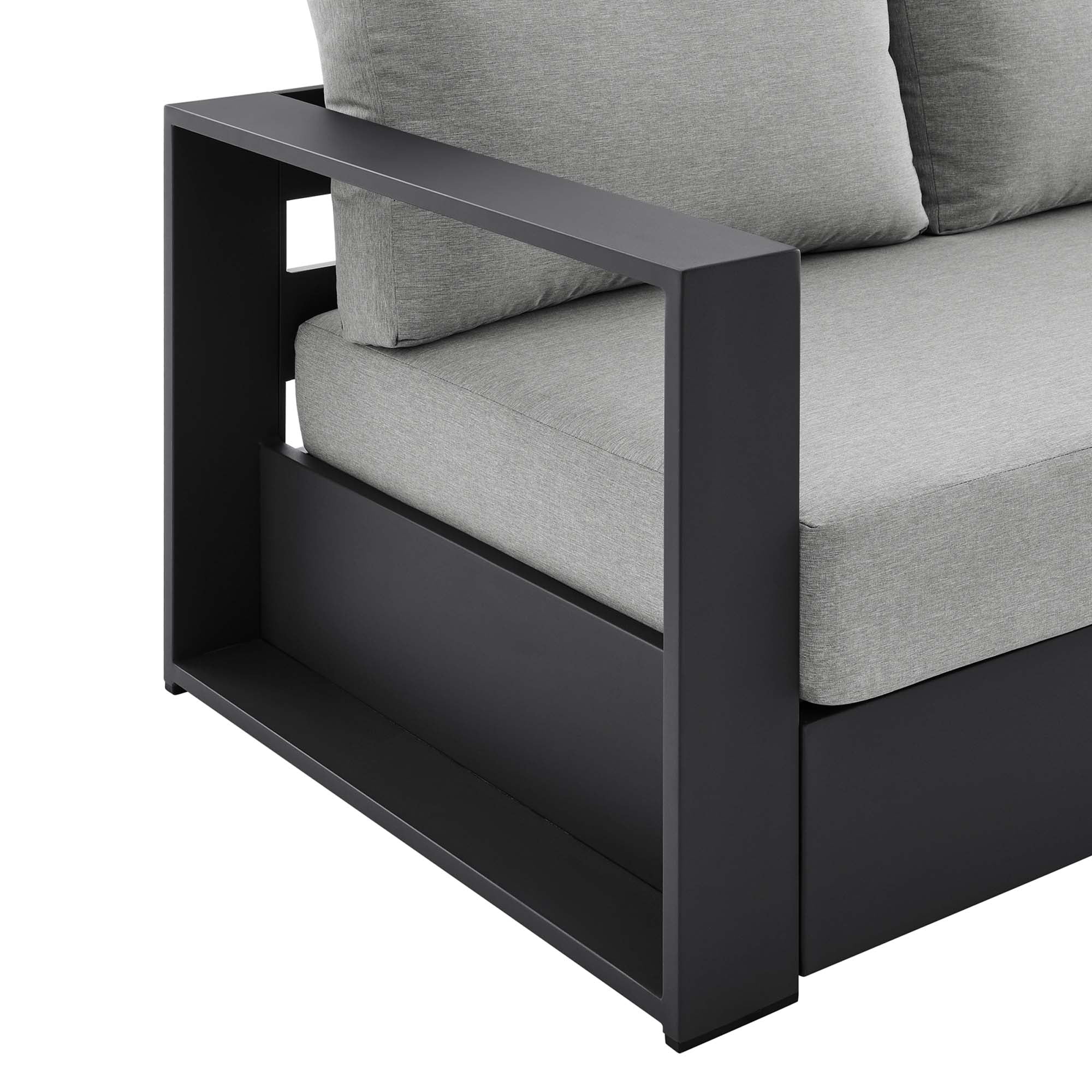 Tahoe Outdoor Patio Powder-Coated Aluminum Sofa - Image 15