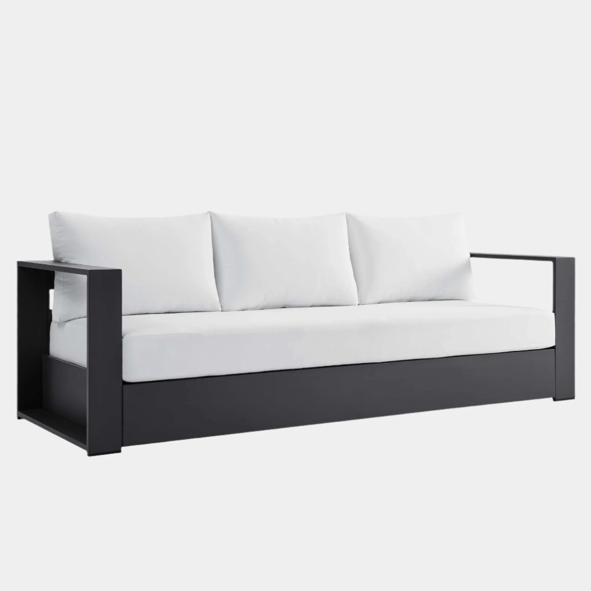 Tahoe Outdoor Patio Powder-Coated Aluminum Sofa - Image 17