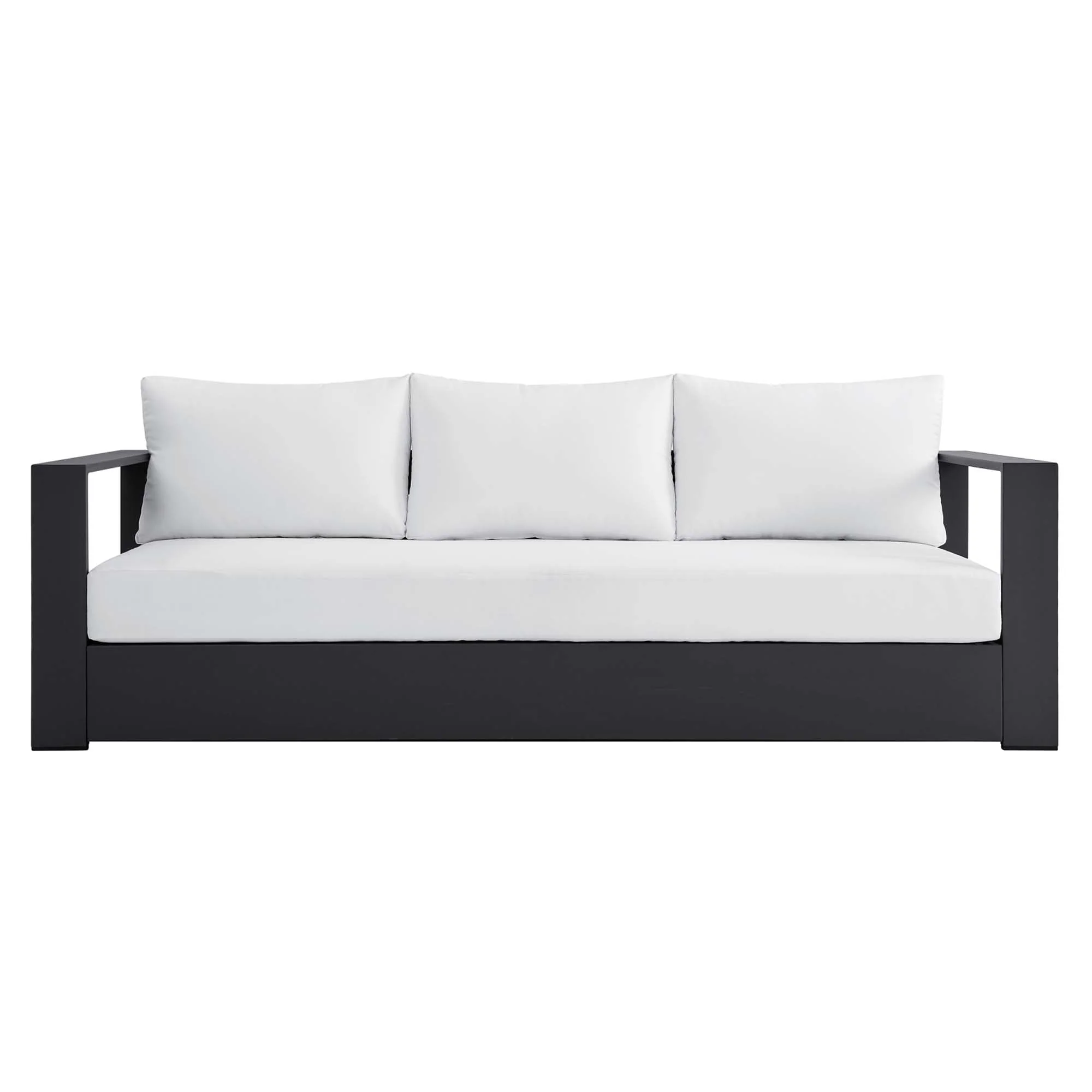 Tahoe Outdoor Patio Powder-Coated Aluminum Sofa - Image 20