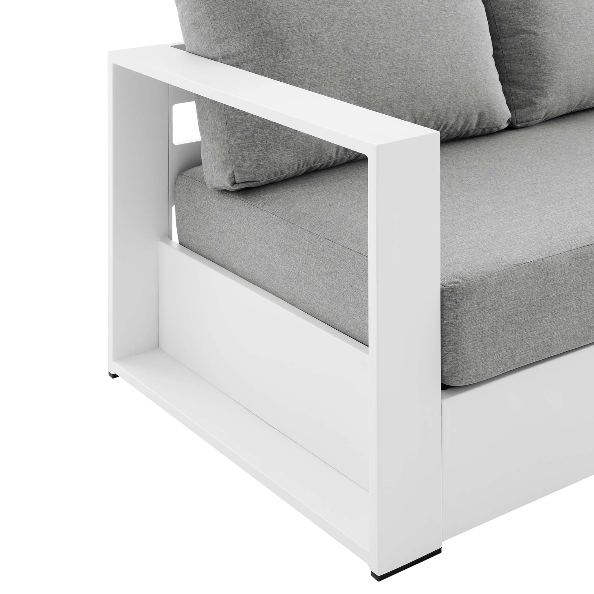 Tahoe Outdoor Patio Powder-Coated Aluminum Sofa - Image 39