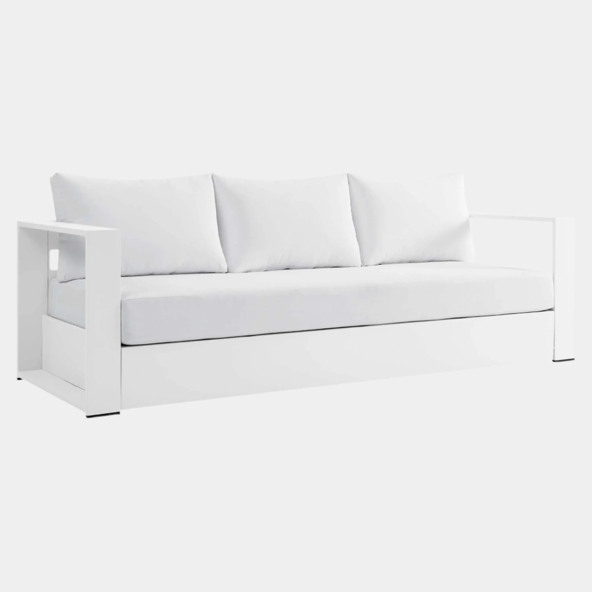 Tahoe Outdoor Patio Powder-Coated Aluminum Sofa - Image 41