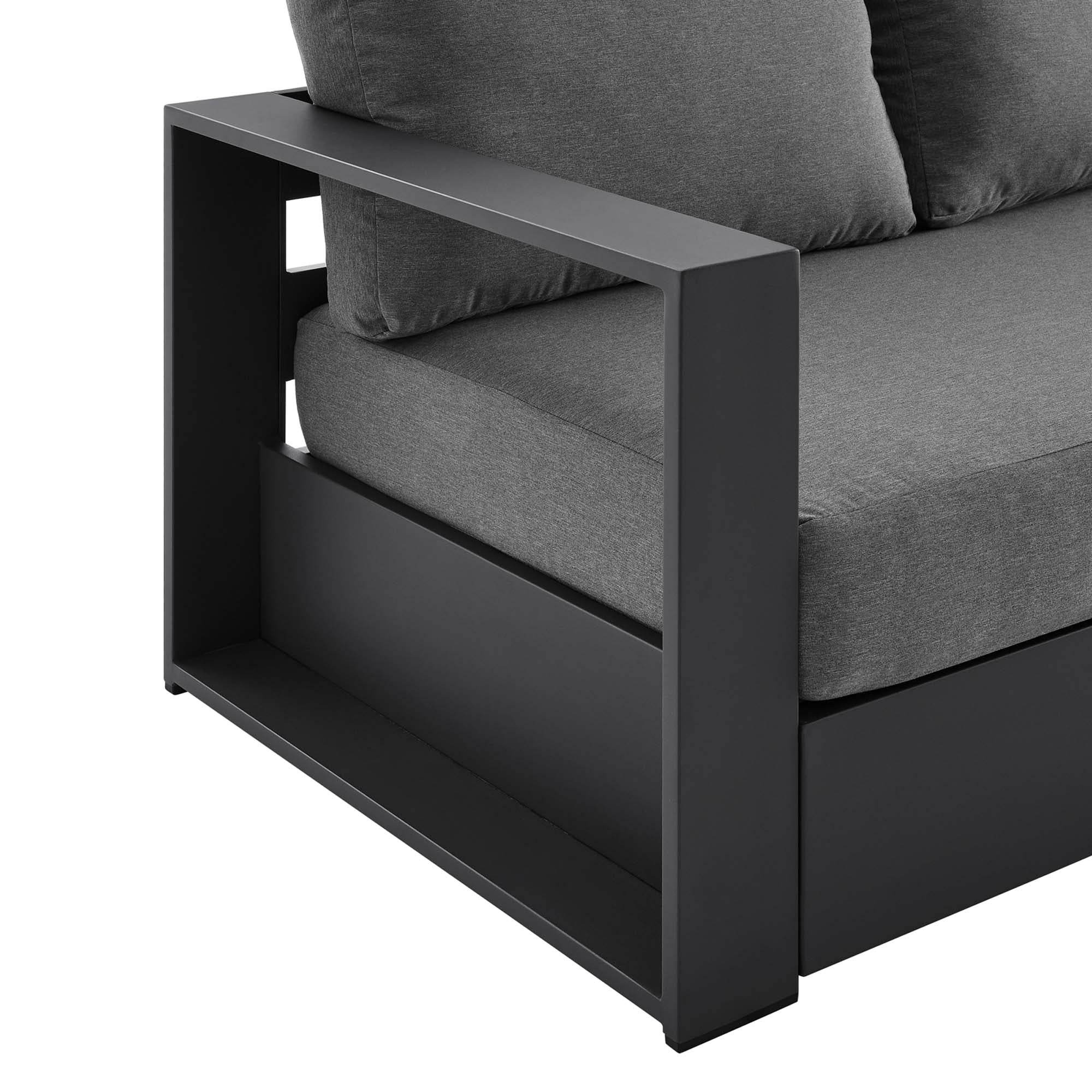 Tahoe Outdoor Patio Powder-Coated Aluminum Sofa - Image 7
