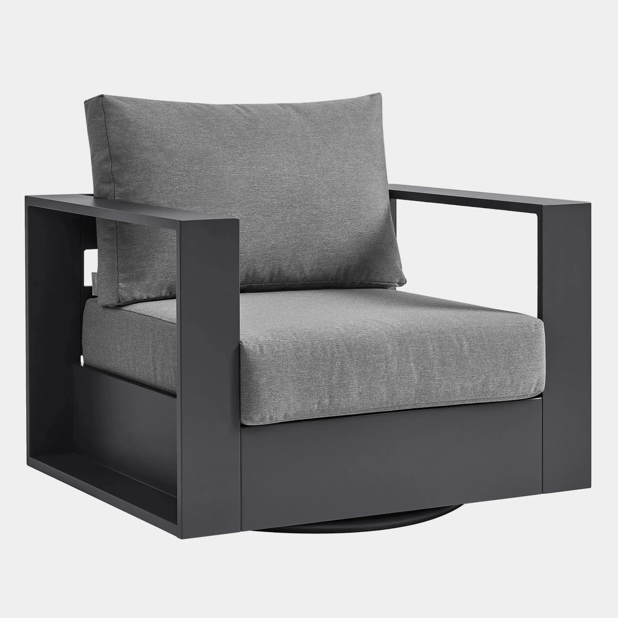 Tahoe Outdoor Powder-Coated Aluminum Swivel Armchair - Image 10