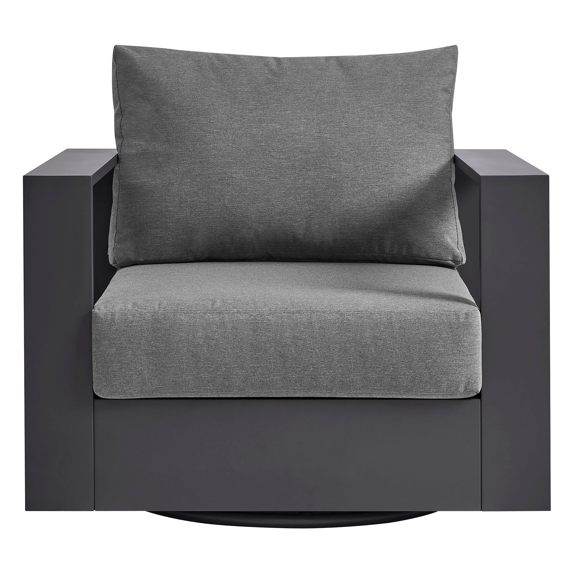 Tahoe Outdoor Powder-Coated Aluminum Swivel Armchair - Image 14