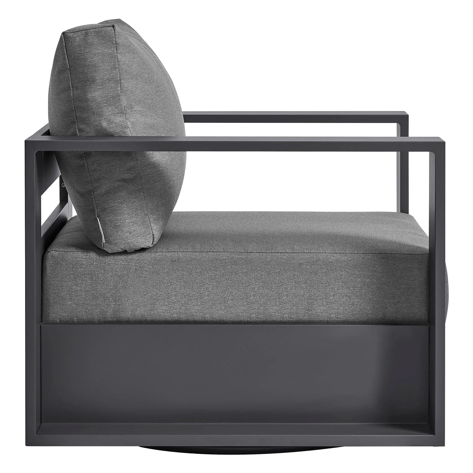 Tahoe Outdoor Powder-Coated Aluminum Swivel Armchair - Image 15
