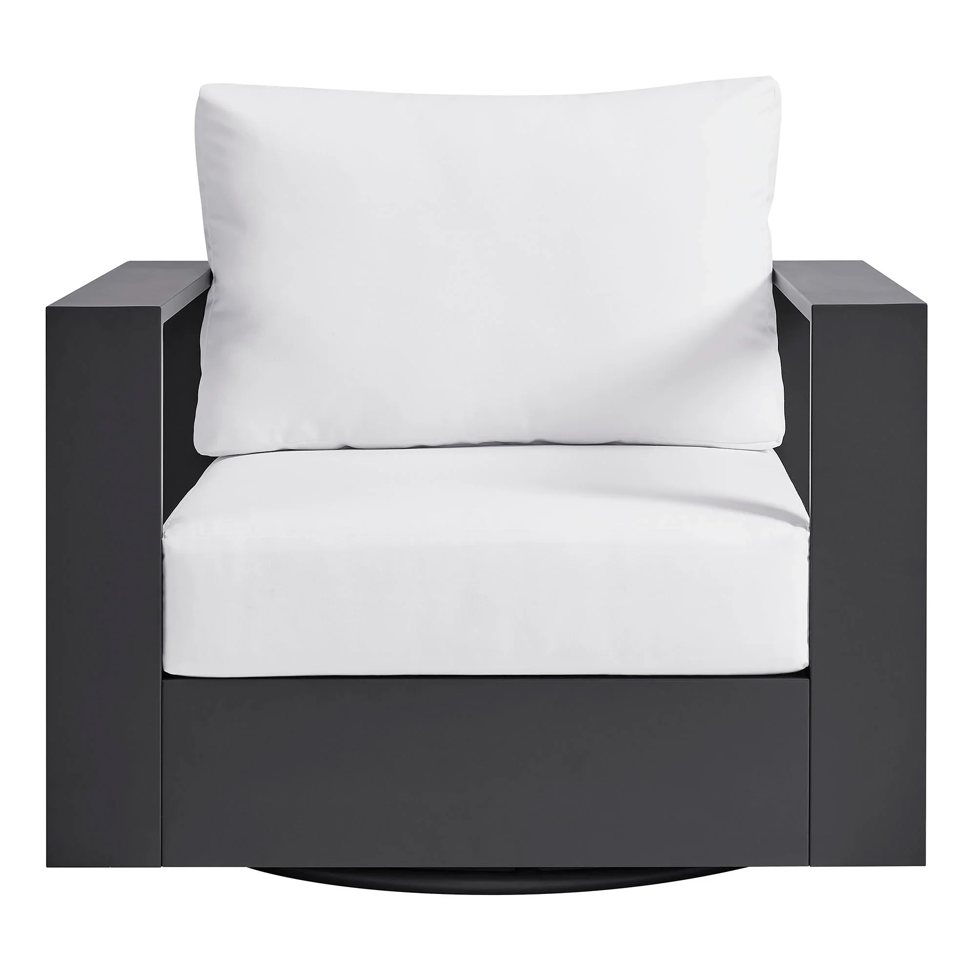 Tahoe Outdoor Powder-Coated Aluminum Swivel Armchair - Image 23