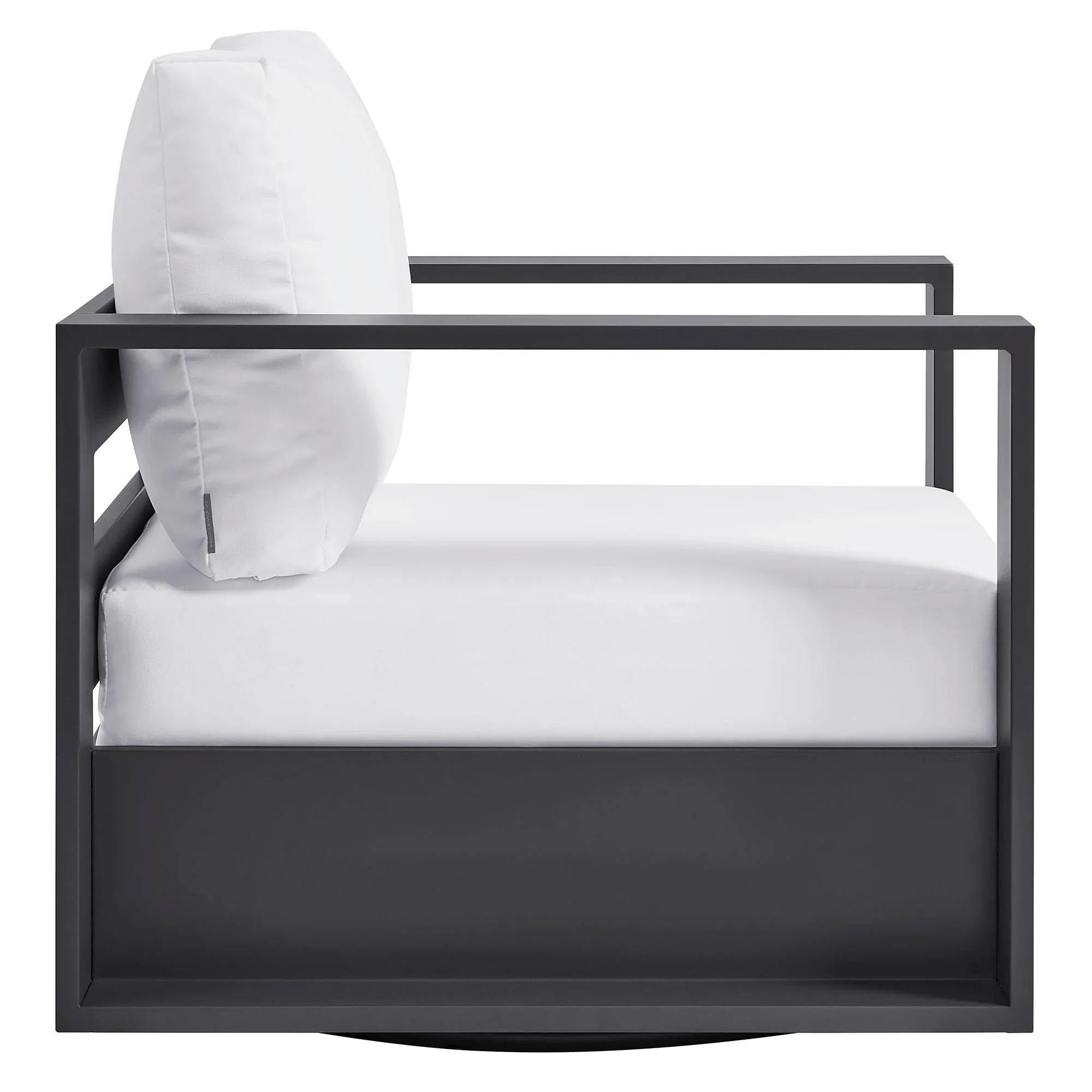 Tahoe Outdoor Powder-Coated Aluminum Swivel Armchair - Image 24