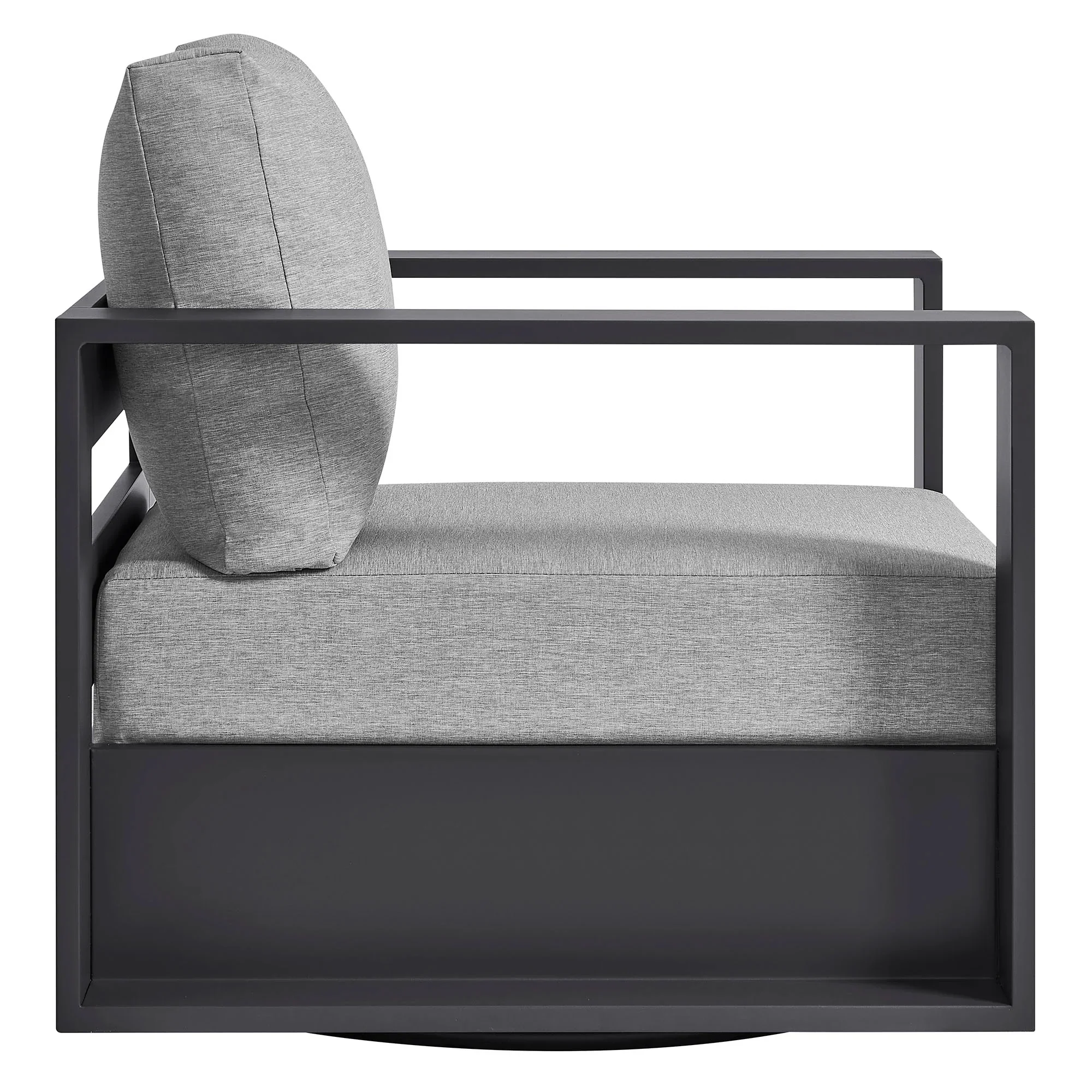 Tahoe Outdoor Powder-Coated Aluminum Swivel Armchair - Image 6