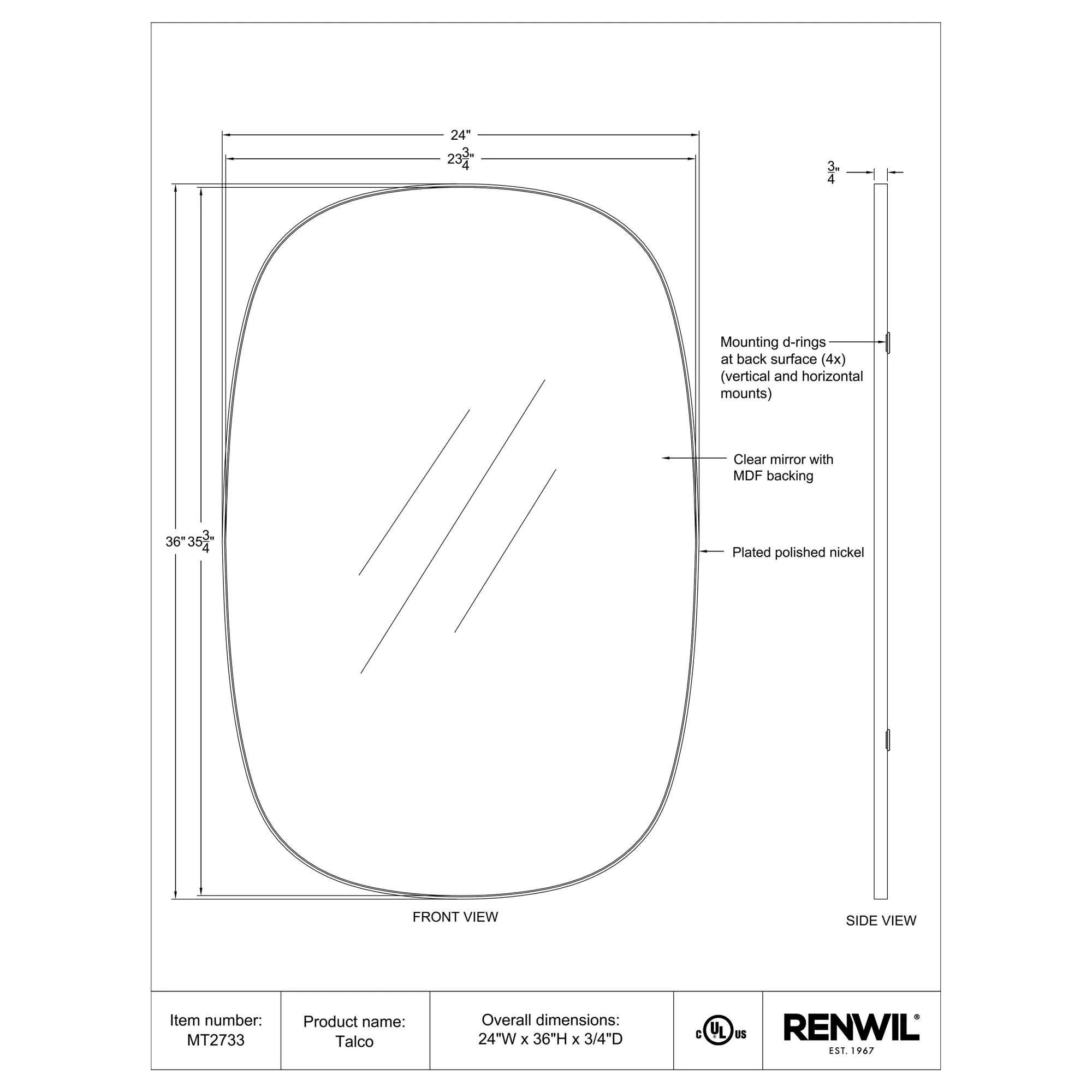 Talco Wall Mirror - Image 6