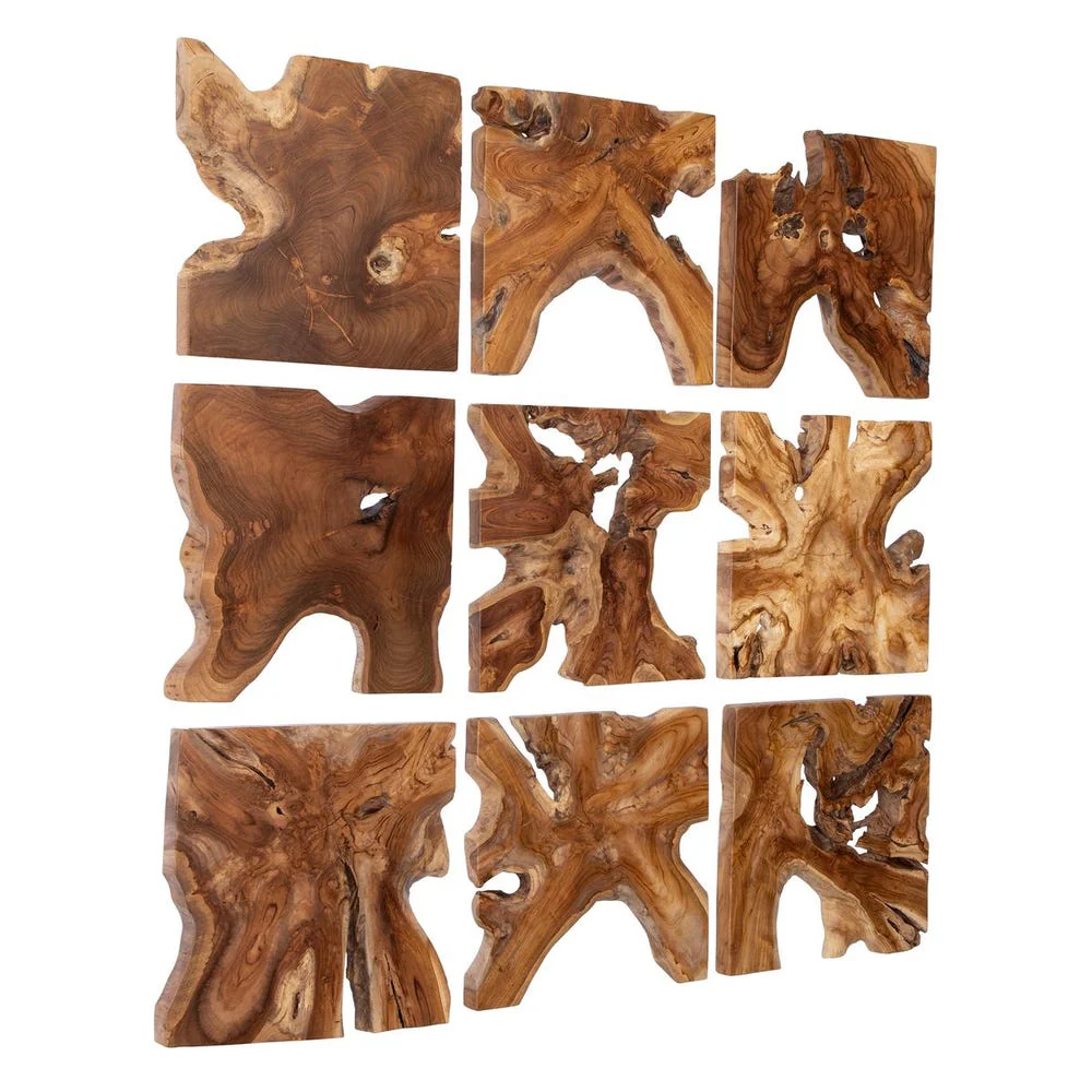 Talia Outdoor Wood Wall Decor, S/9 - Image 4