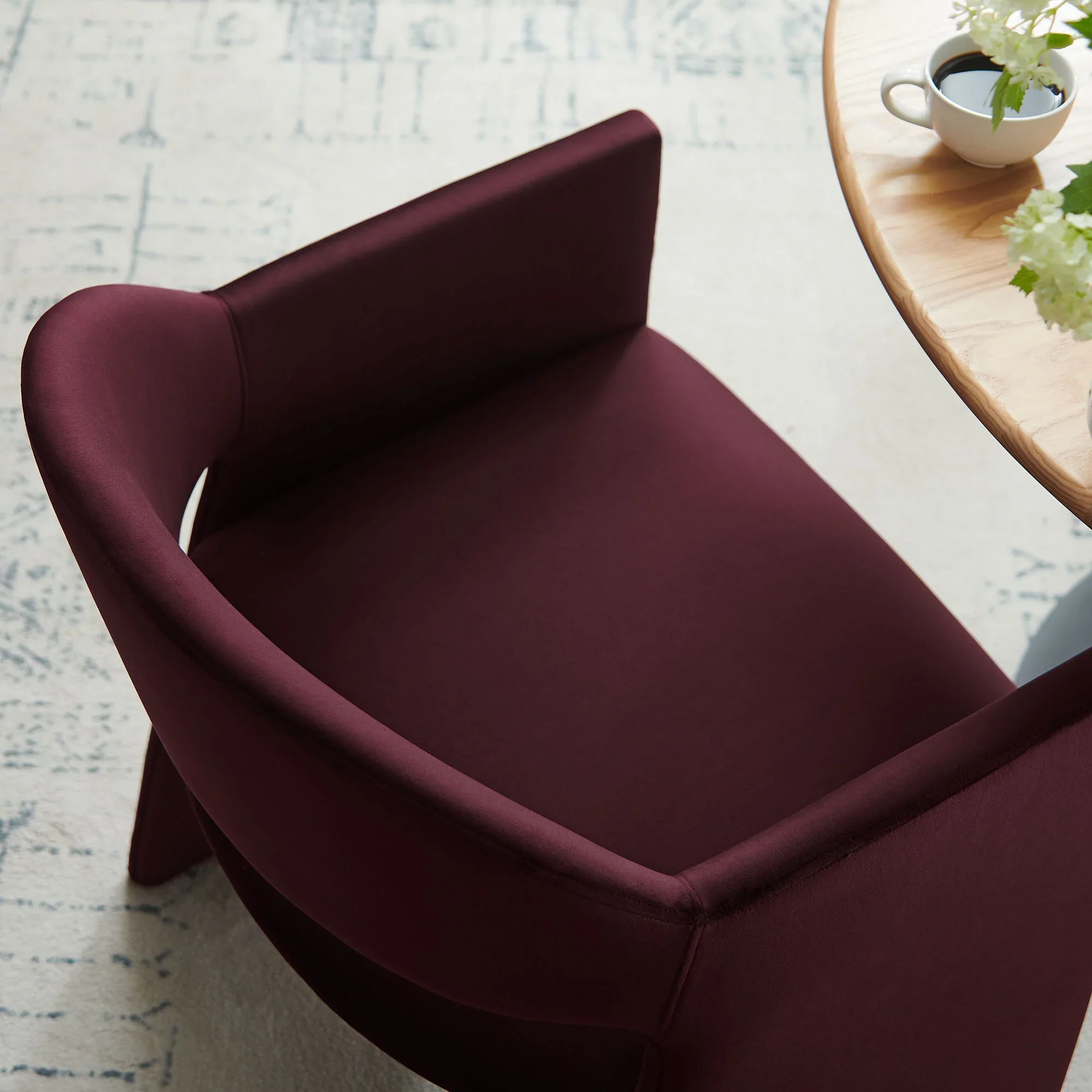 Talia Performance Velvet Dining Armchair - Image 21