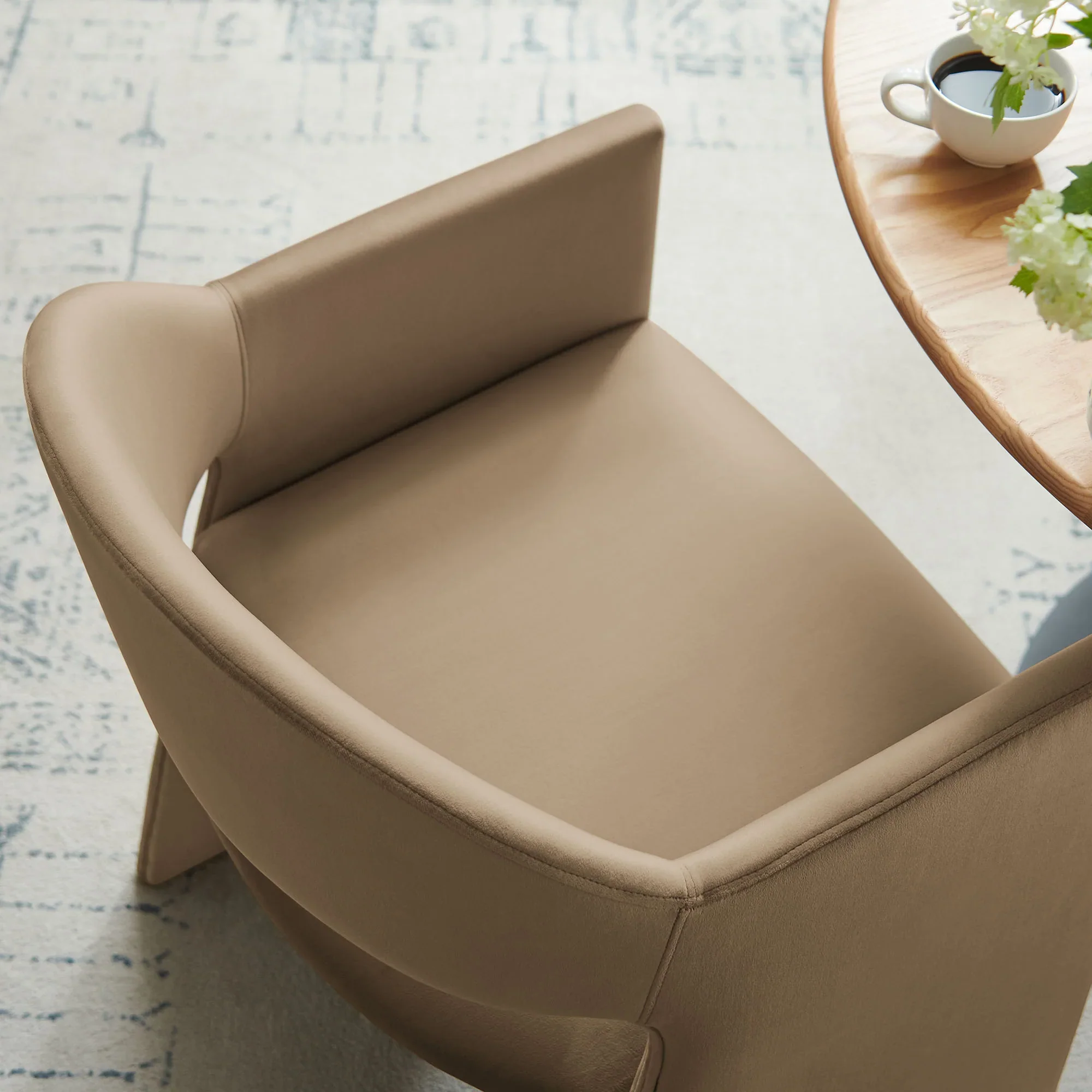 Talia Performance Velvet Dining Armchair - Image 39