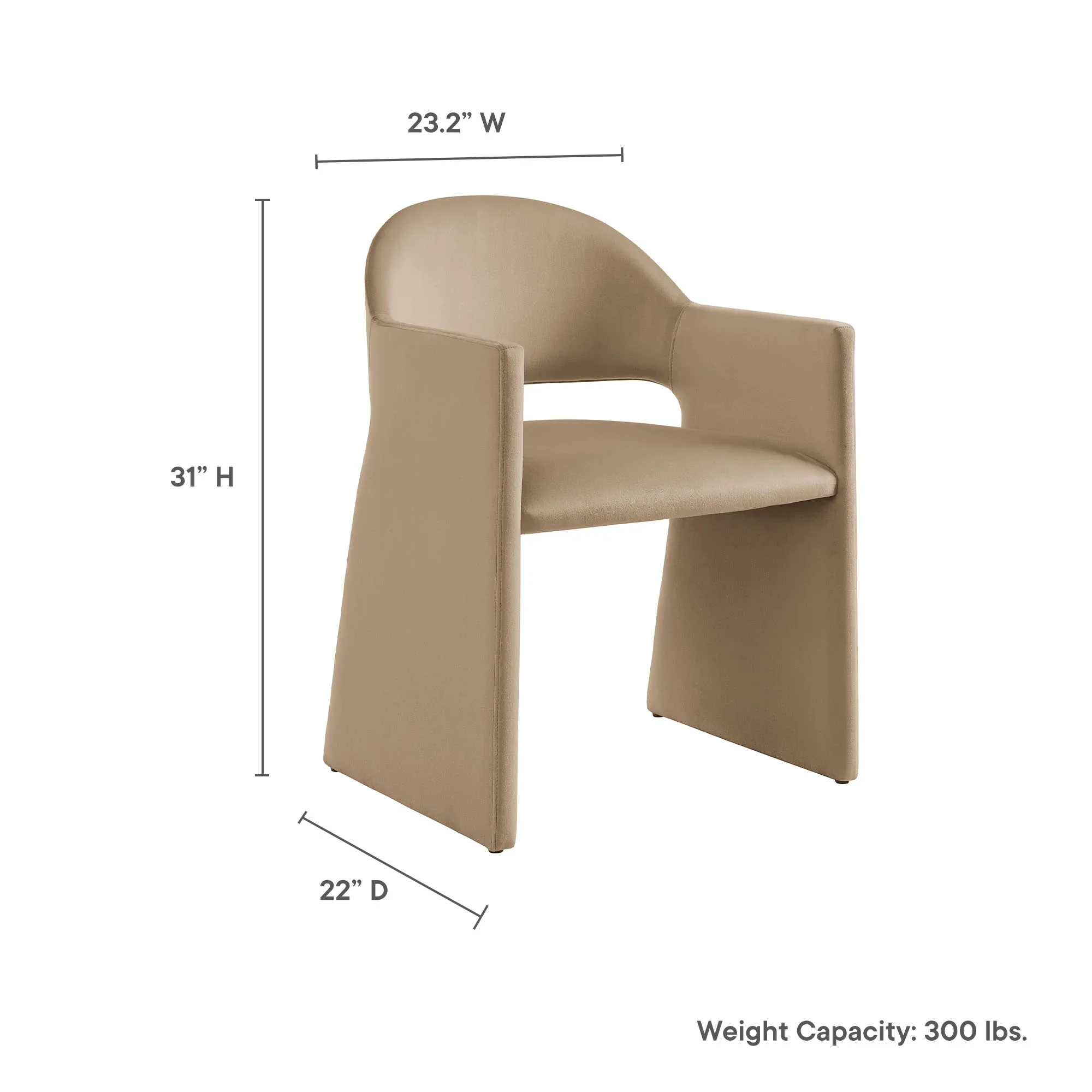 Talia Performance Velvet Dining Armchair - Image 45
