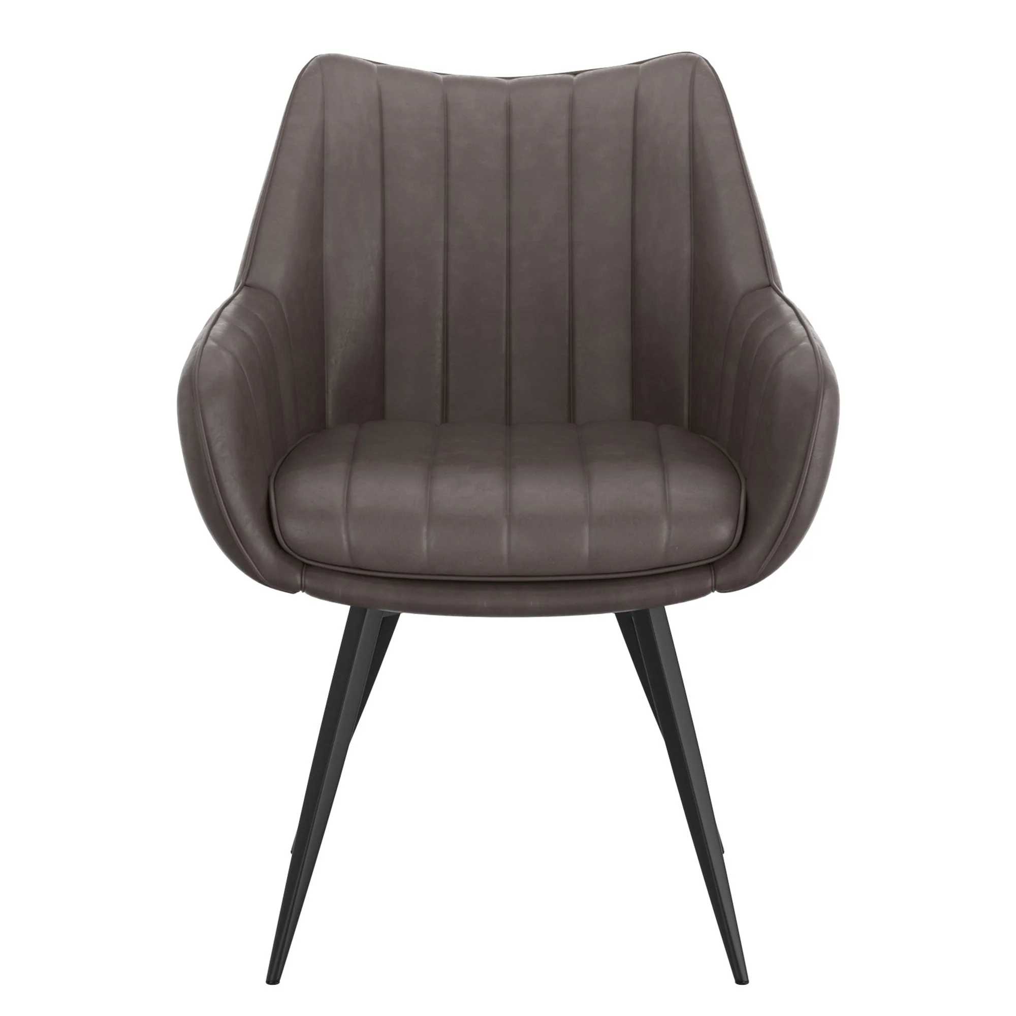 Talon Swivel Dining and Accent Chair, set of 2, in Charcoal and Black - Image 5
