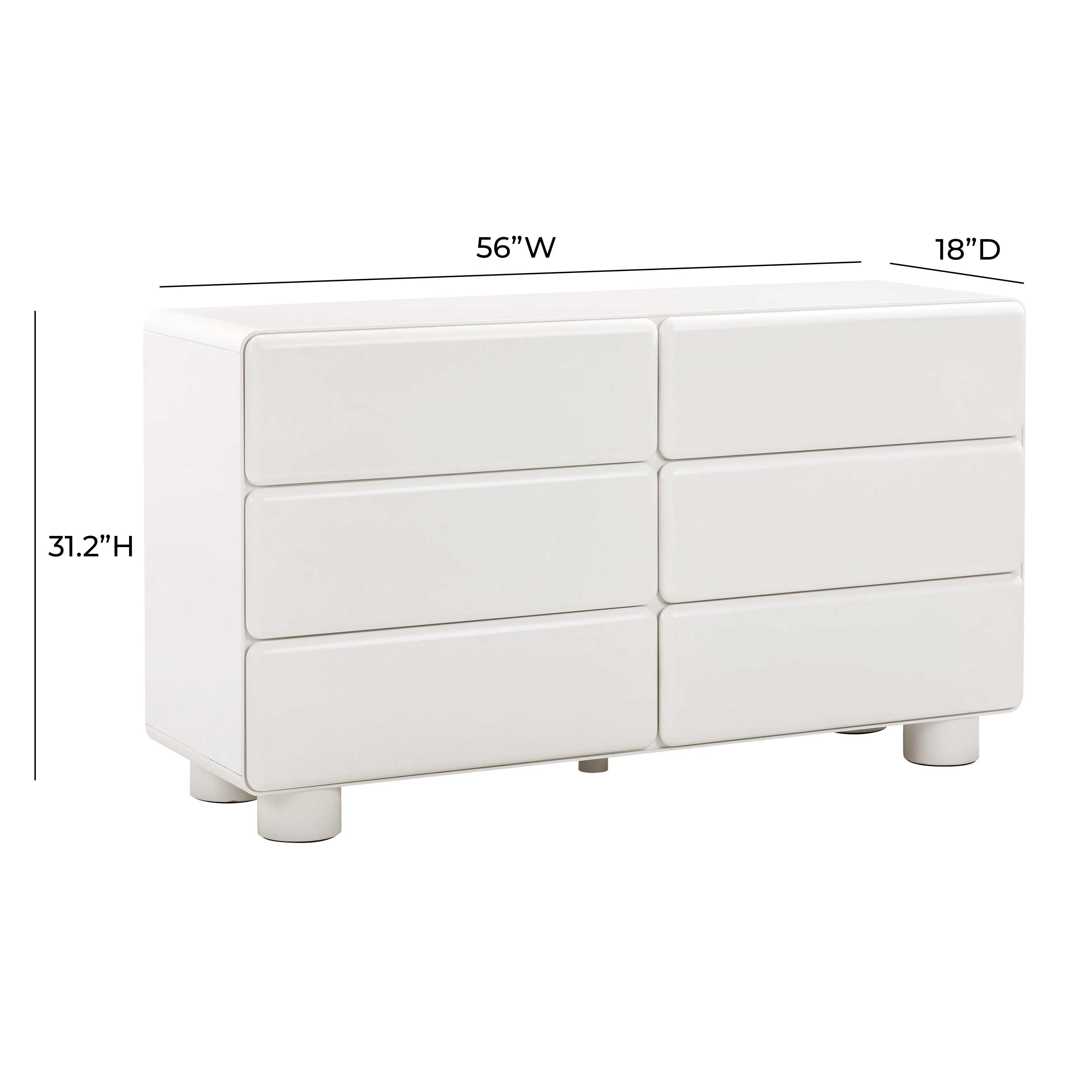 Tammy 56" 6-Drawer Dresser - Image 12