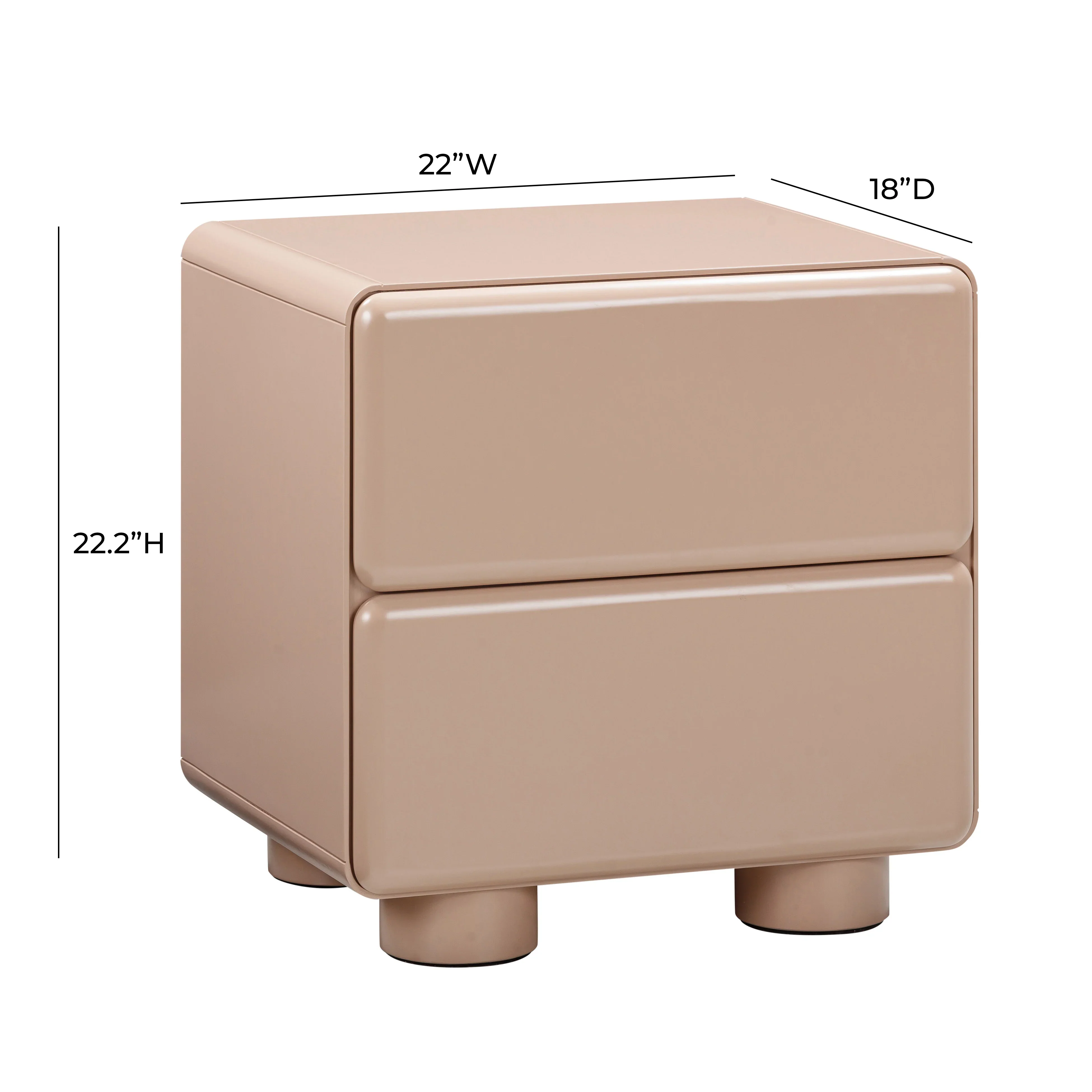 Tammy 22" 2-Drawer Nightstand - Image 7