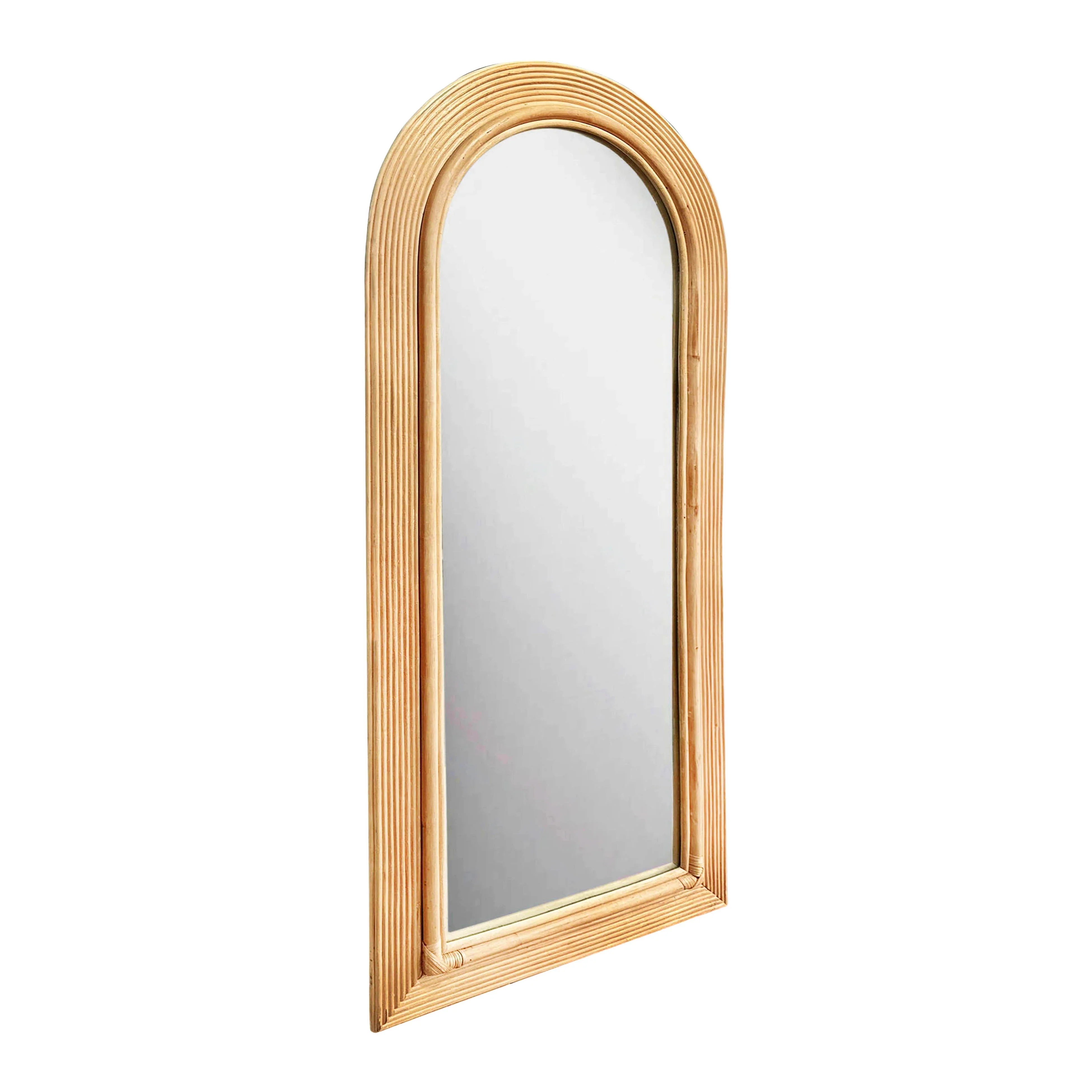 Tanya 70" Rattan Floor Mirror - Image 3