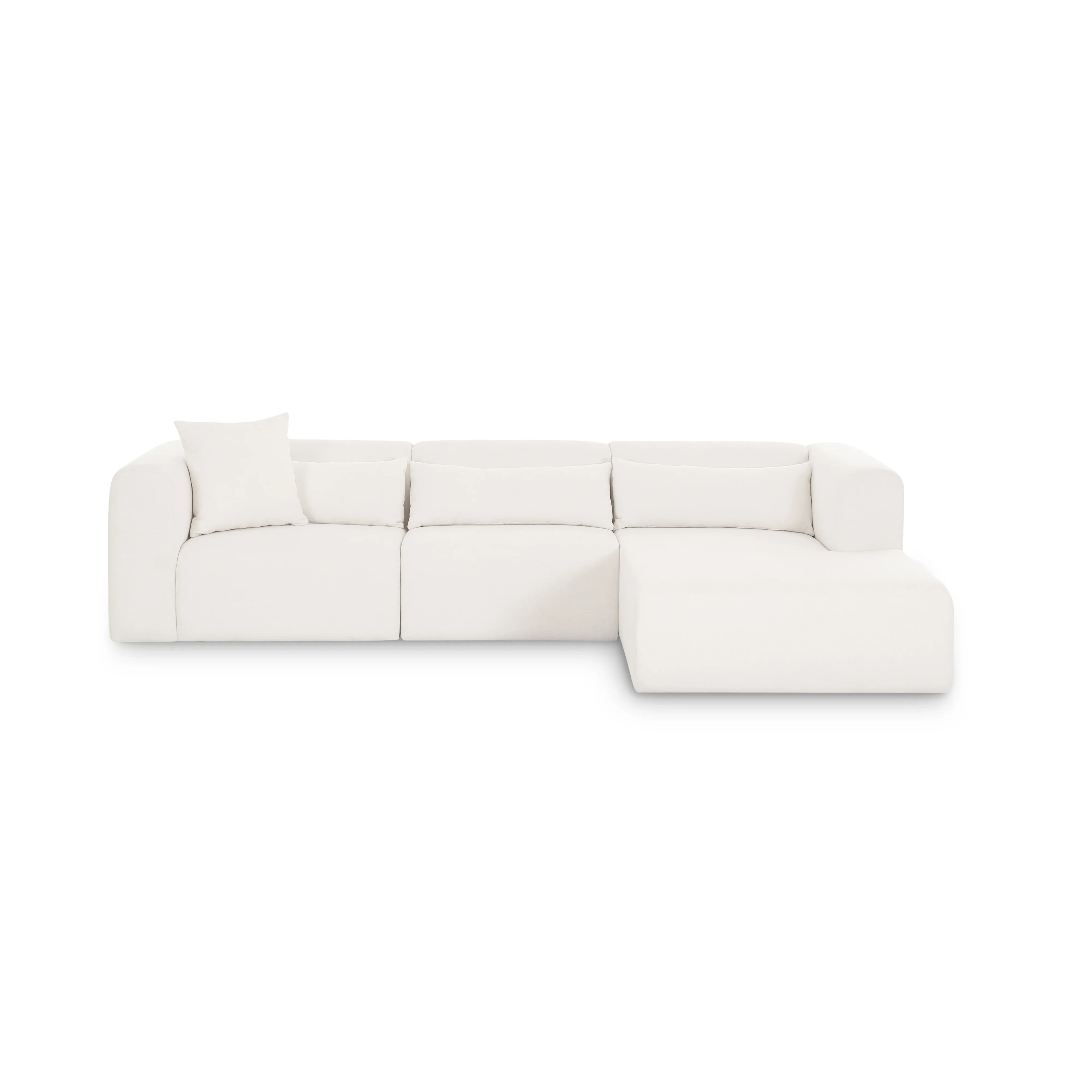 Tarra 3-Piece Cream Performance Chenille Modular Sectional - Image 3