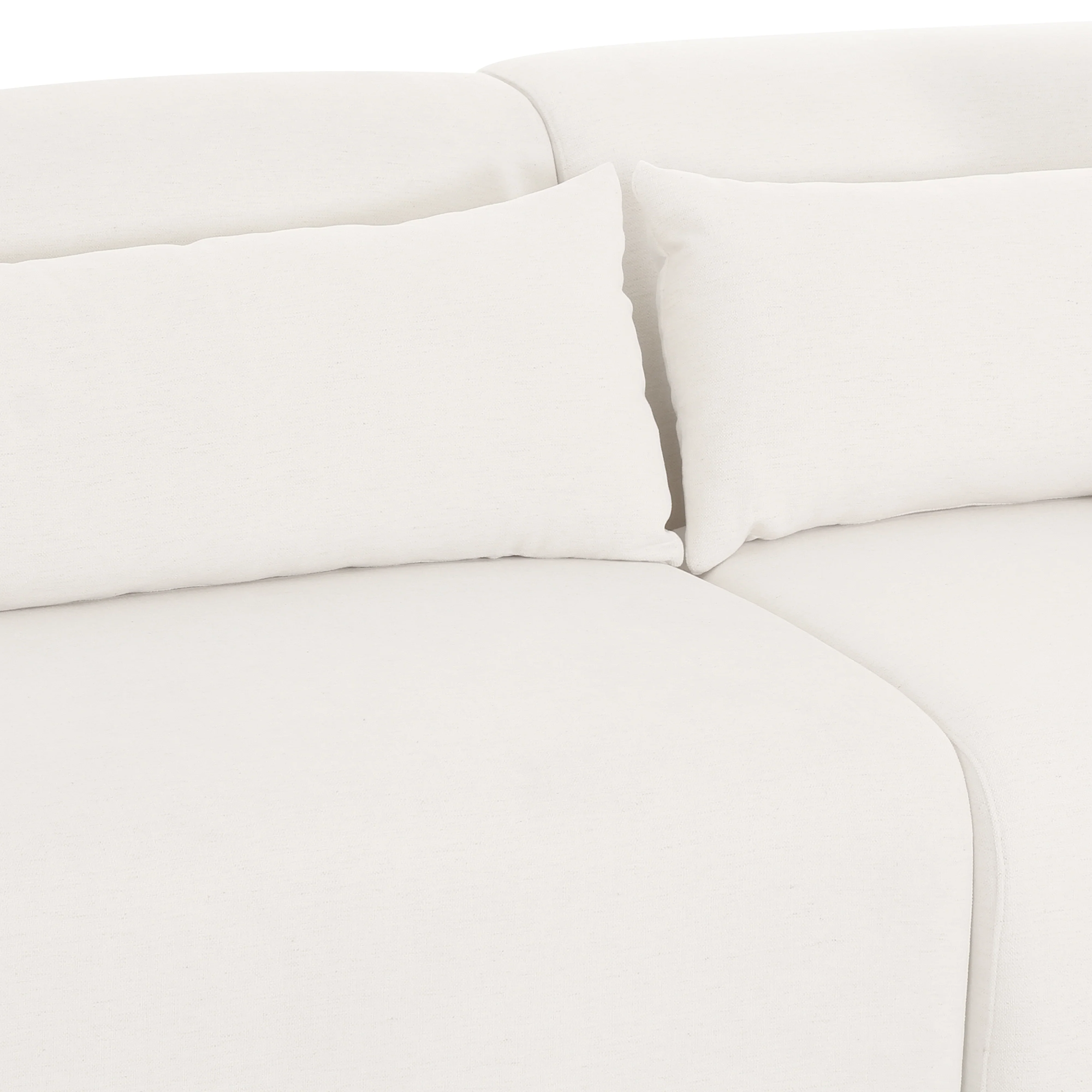 Tarra 3-Piece Cream Performance Chenille Modular Sectional - Image 5