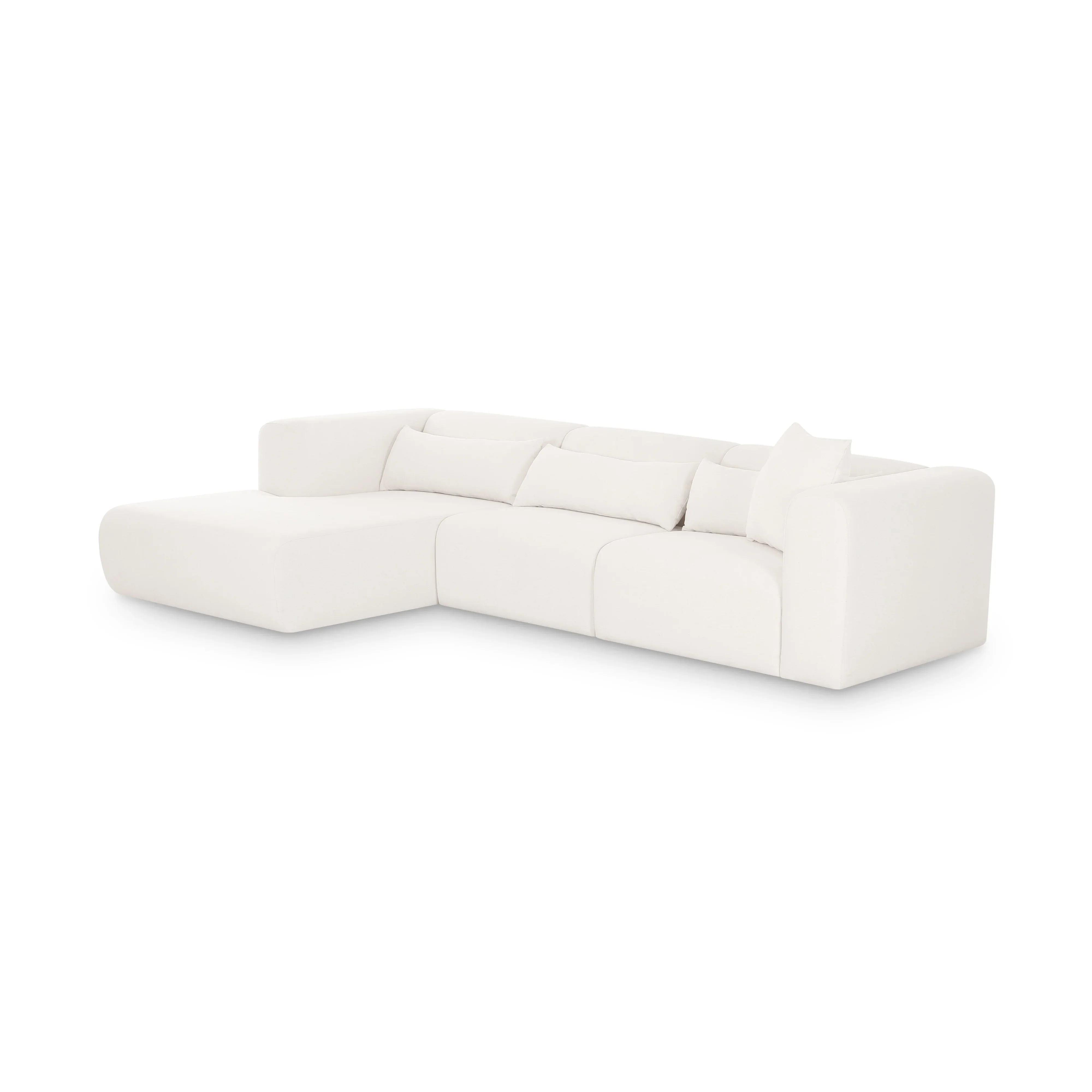 Tarra 3-Piece Cream Performance Chenille Modular Sectional - Image 7