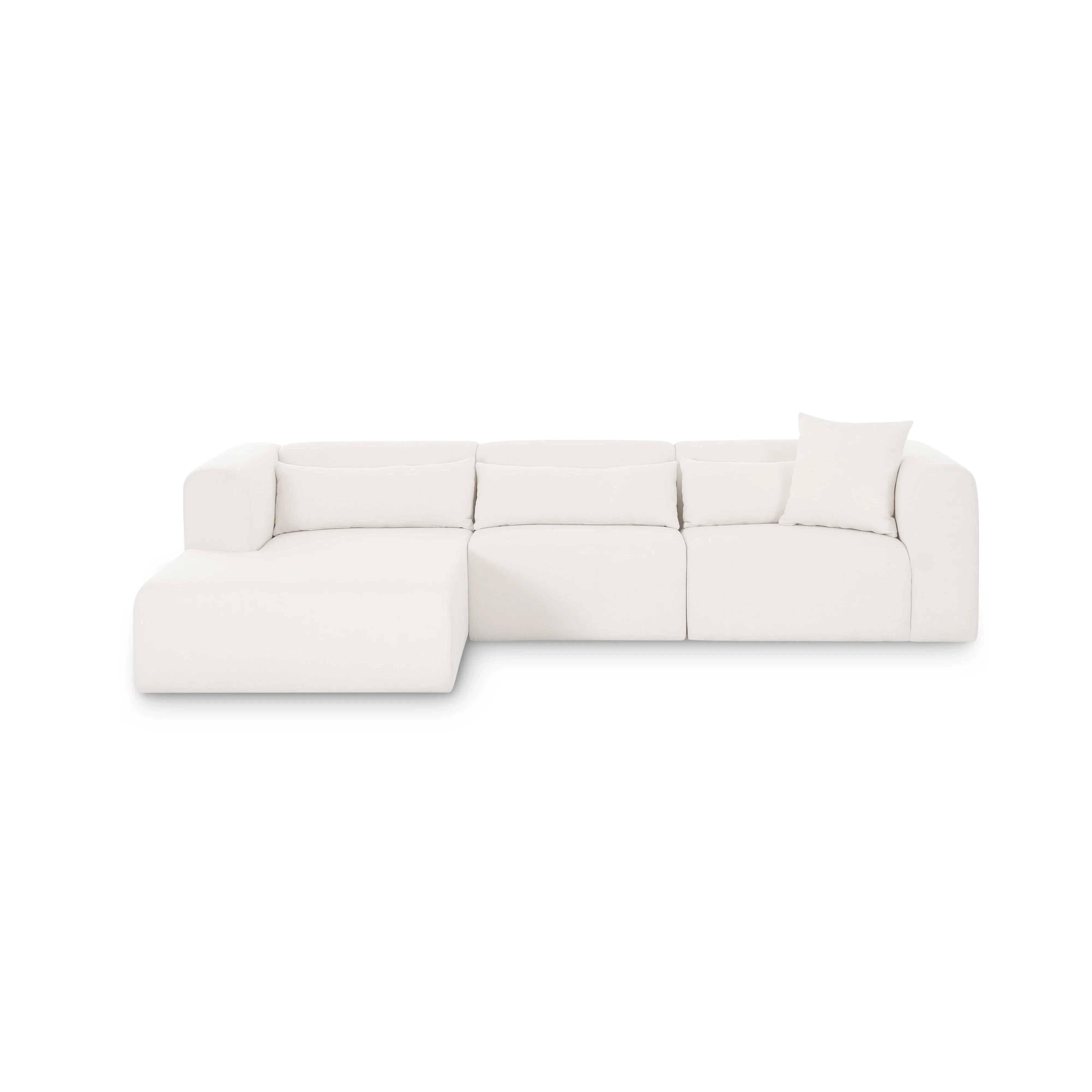 Tarra 3-Piece Cream Performance Chenille Modular Sectional - Image 9