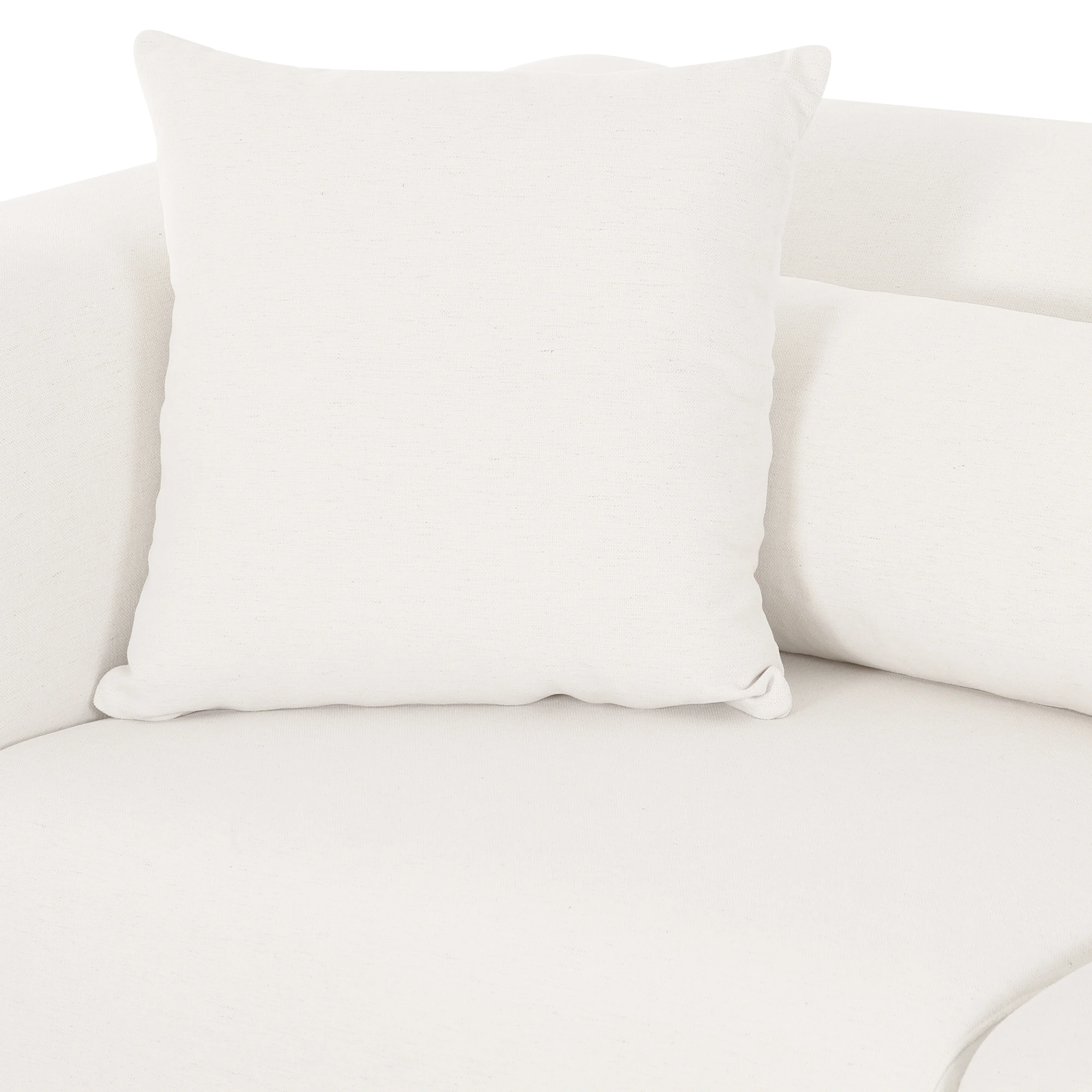 Tarra 86" Cream Performance Chenille Modular Loveseat - Image 4