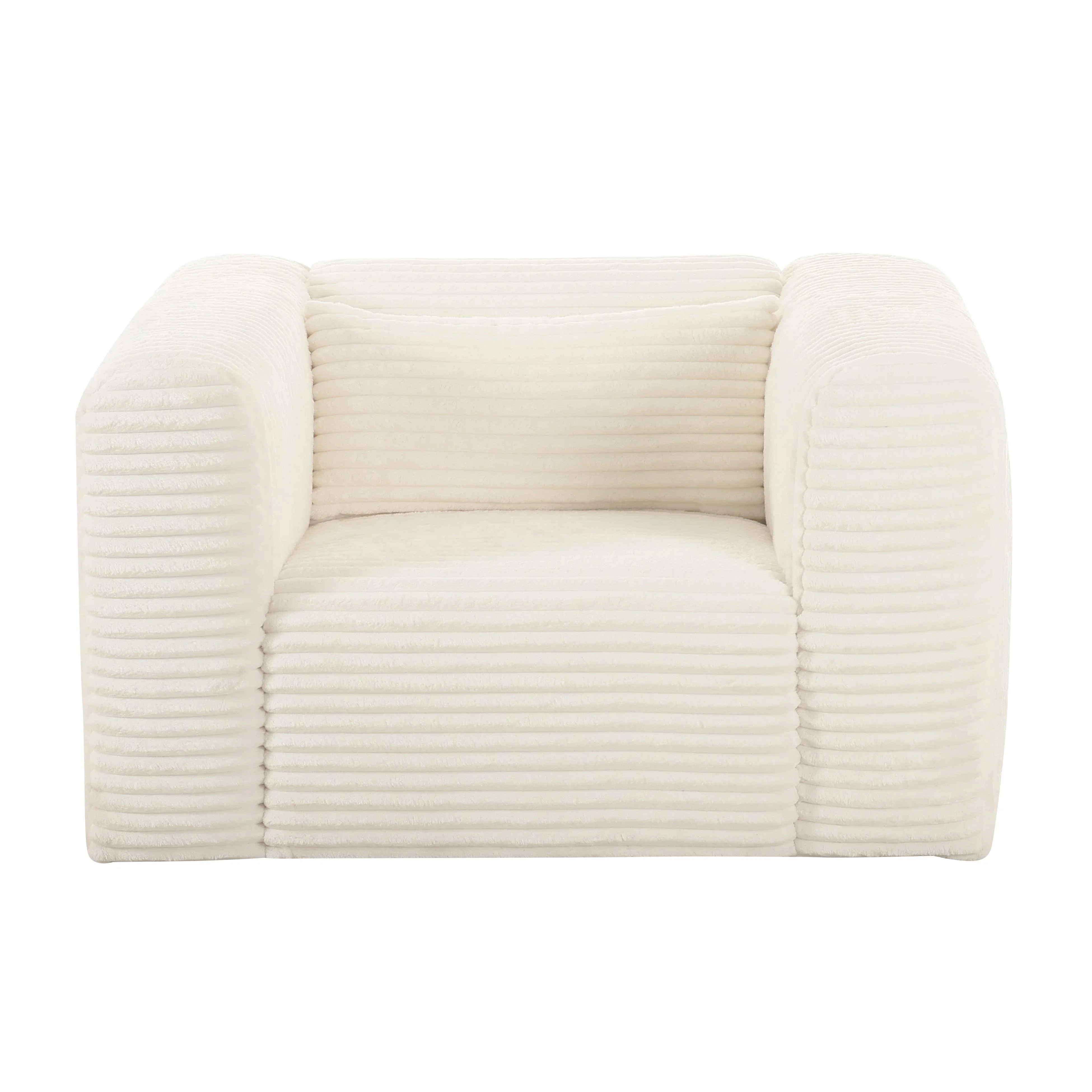 Tarra Fluffy Oversized Performance Corduroy Armchair - Image 3