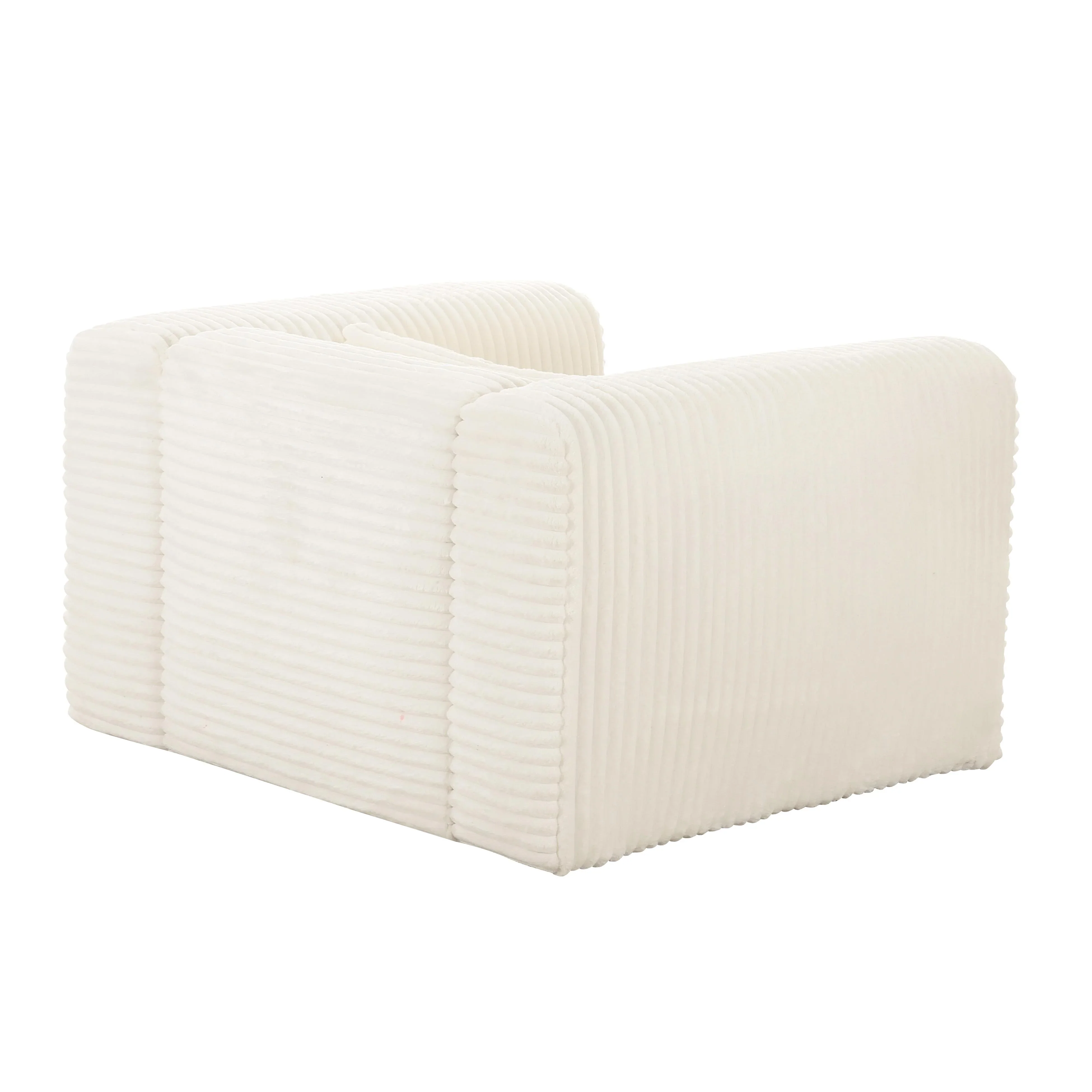 Tarra Fluffy Oversized Performance Corduroy Armchair - Image 4