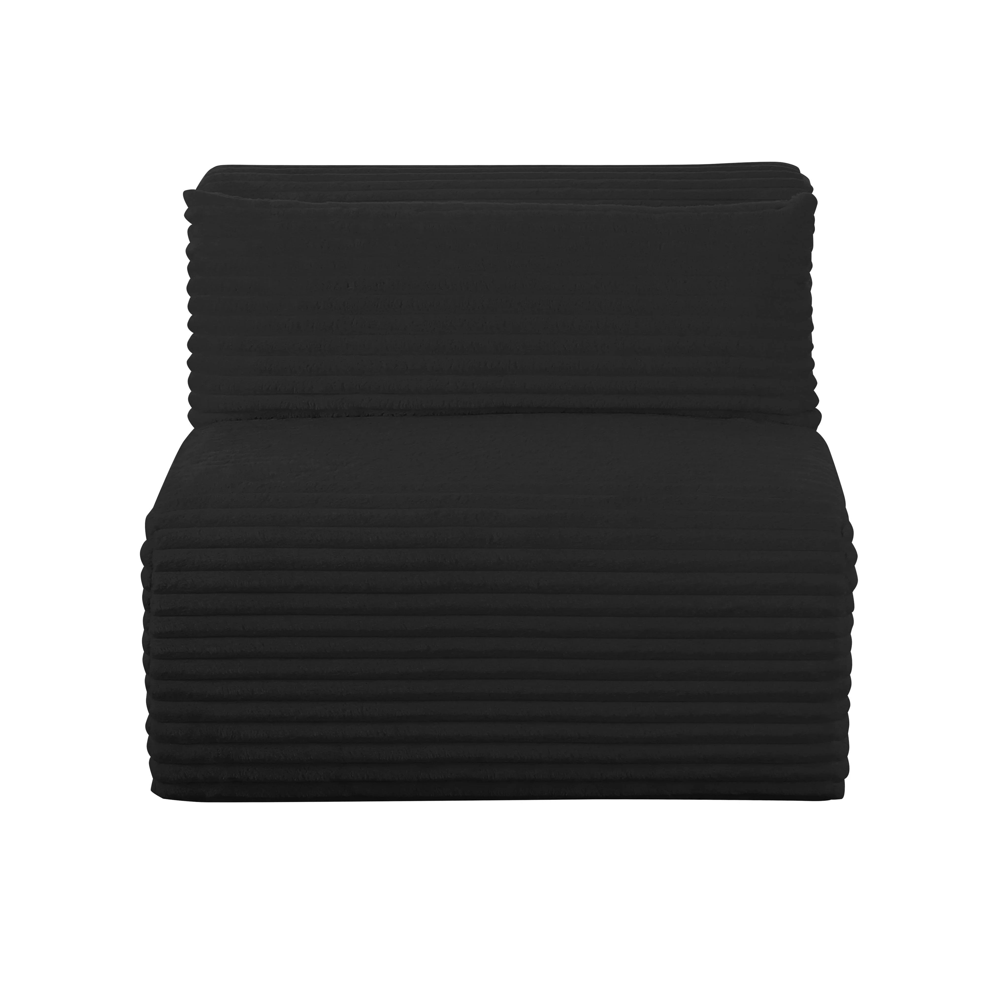 Tarra Fluffy Oversized Performance Corduroy Modular Armless Chair - Image 9