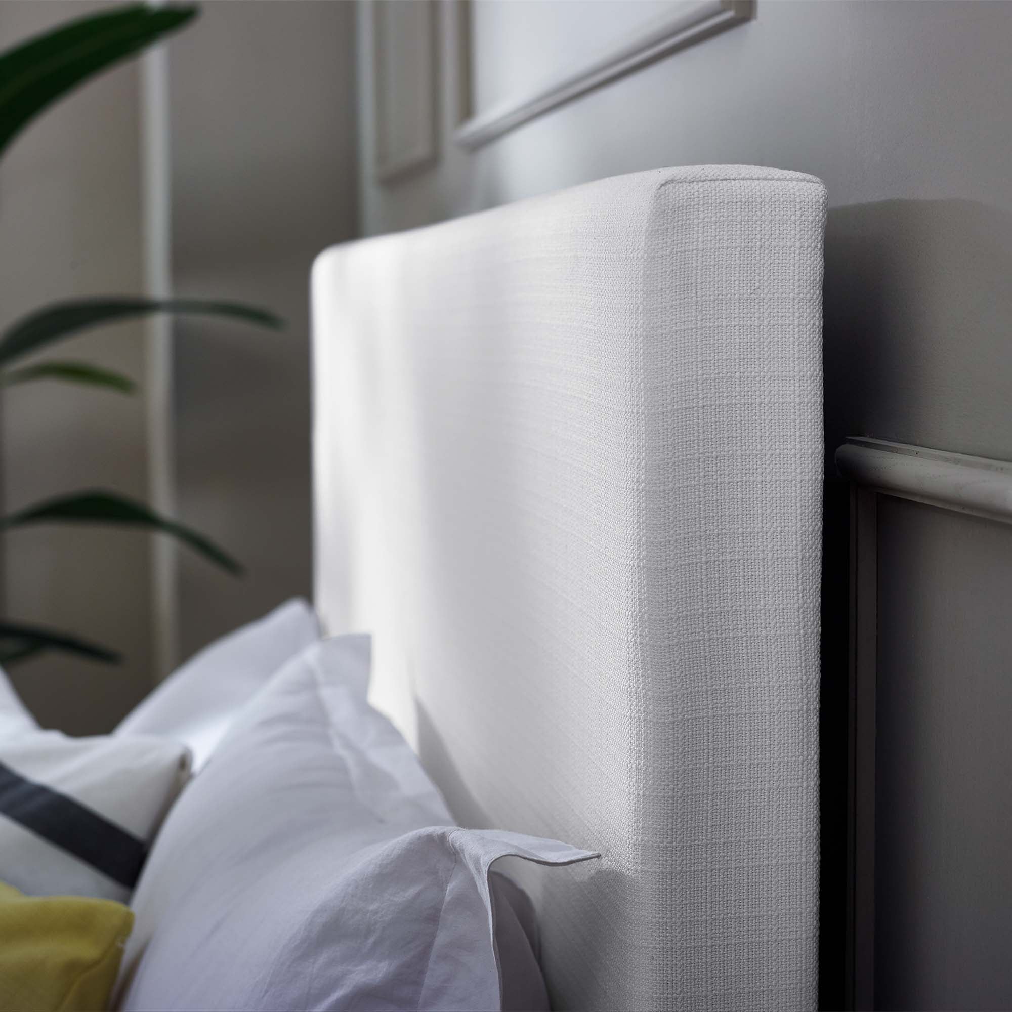 Taylor Upholstered Linen Fabric Headboard - Image 18