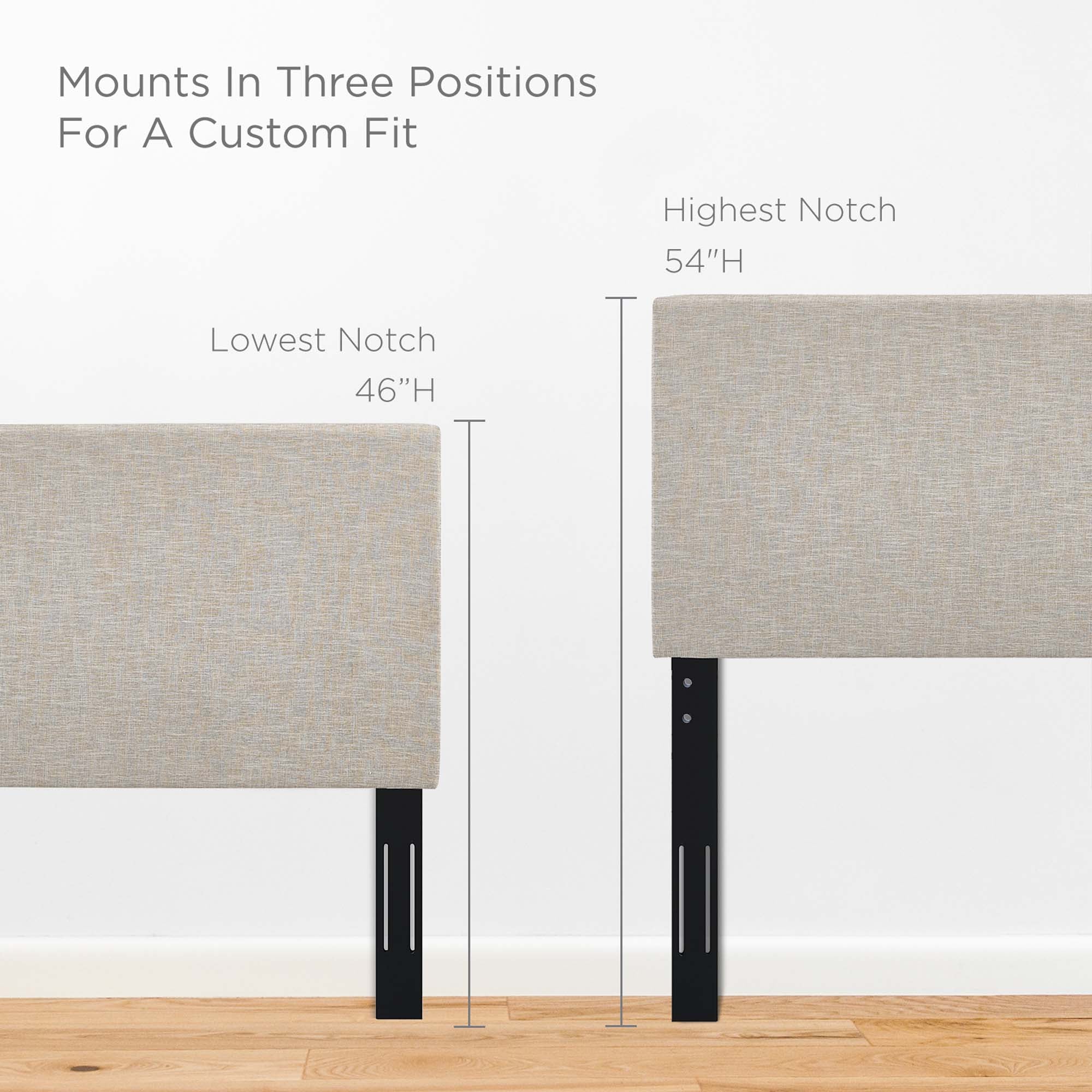 Taylor Upholstered Linen Fabric Headboard - Image 8