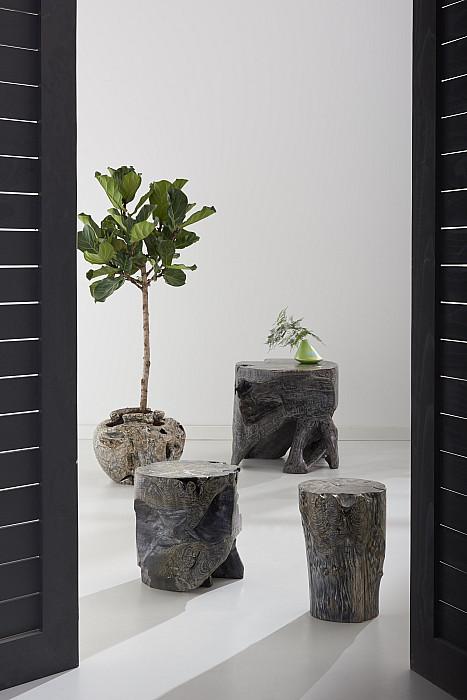 Teak Planter, Black Wash Finish - Image 5