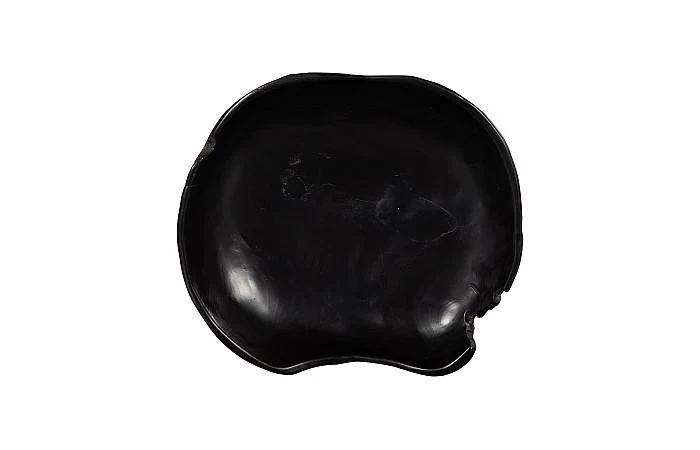 Teak Wood Bowl, Black - Image 2