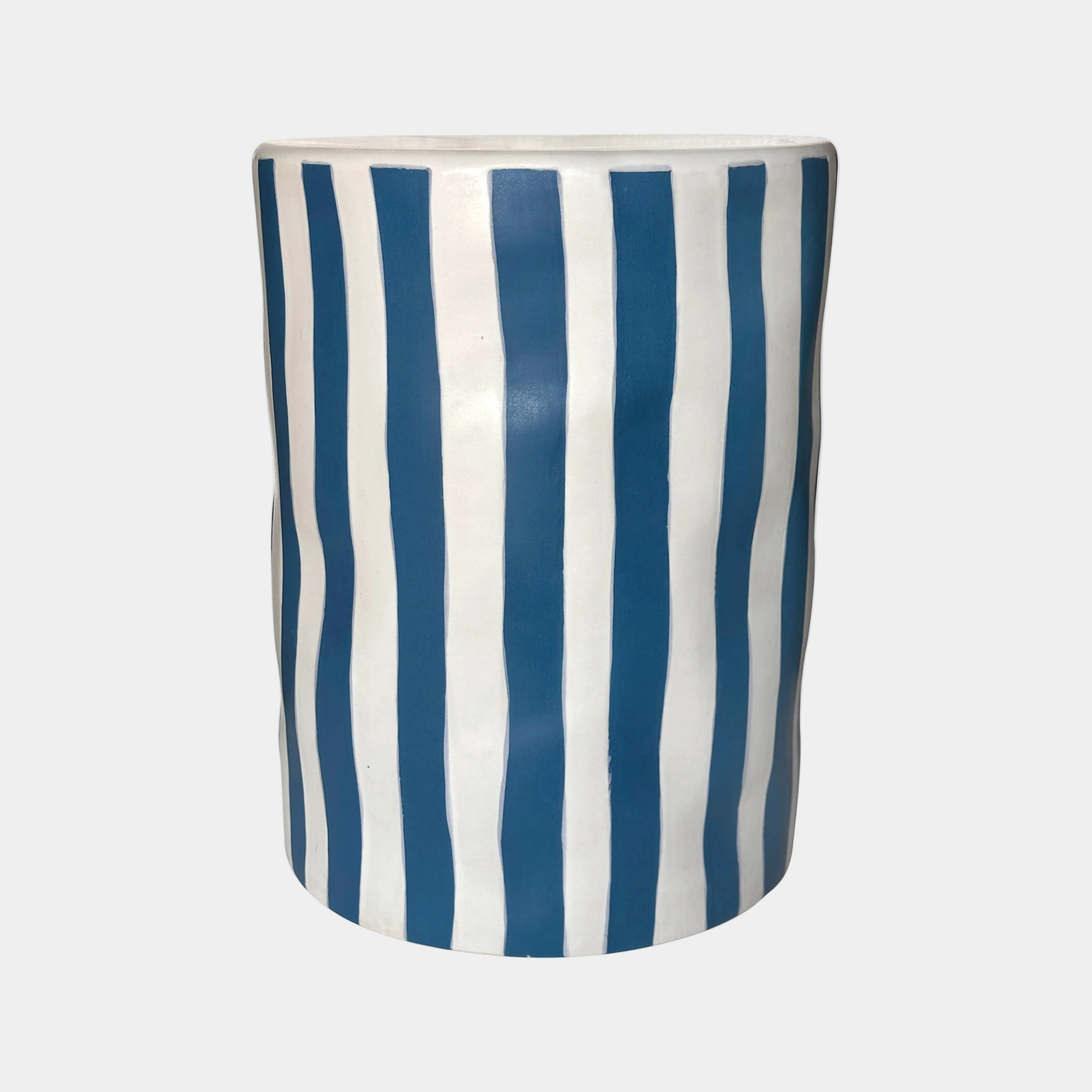 Tempest Indoor/Outdoor Ceramic Table in Stripes - Image 9
