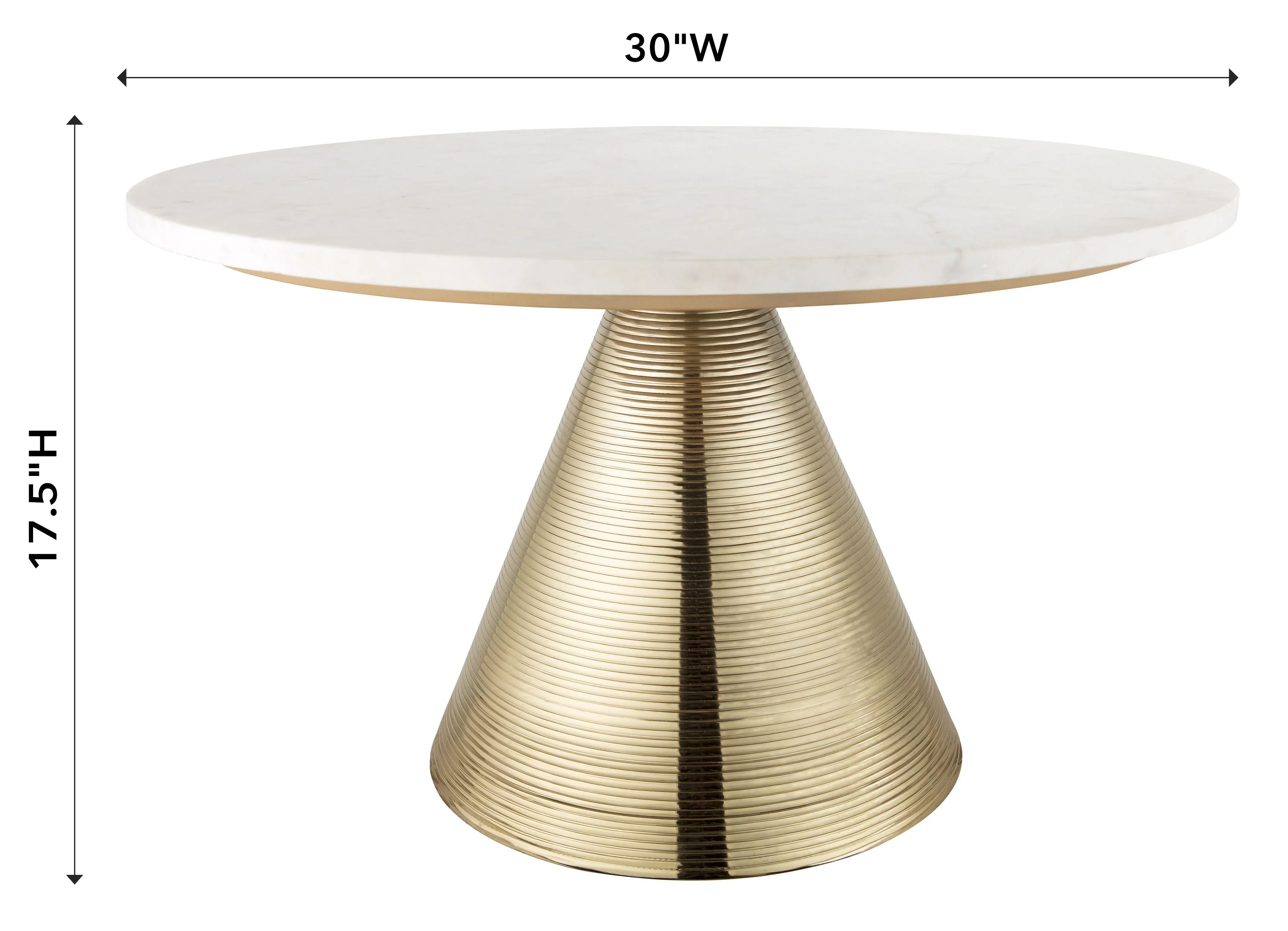 Tempo 30" Marble Round Coffee Table - Image 5