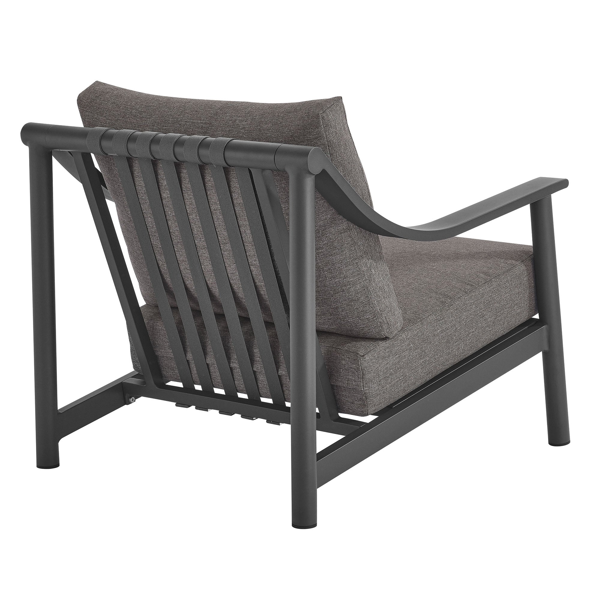 Terrace Outdoor Patio Aluminum Accent Armchair - Image 6