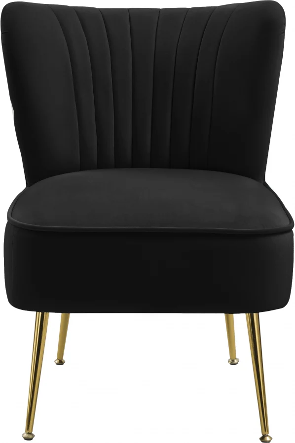 Tess Velvet Upholstered Accent Chair - Image 3