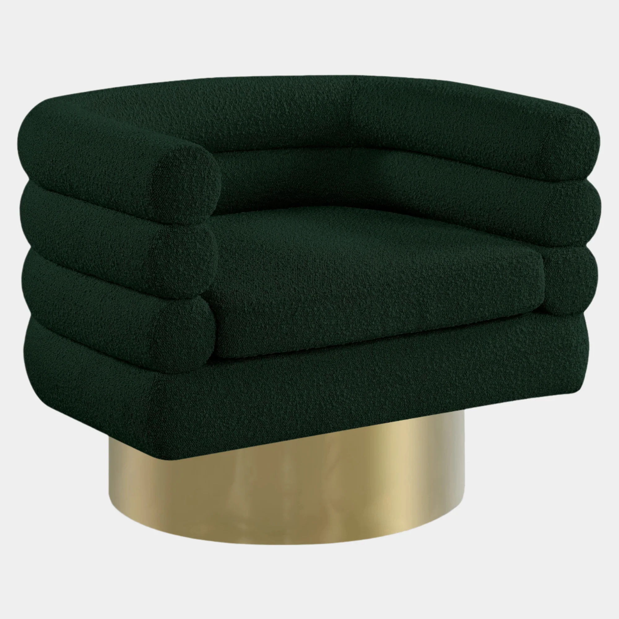 Tessa Boucle Fabric Upholstered Swivel Accent Chair - Image 24