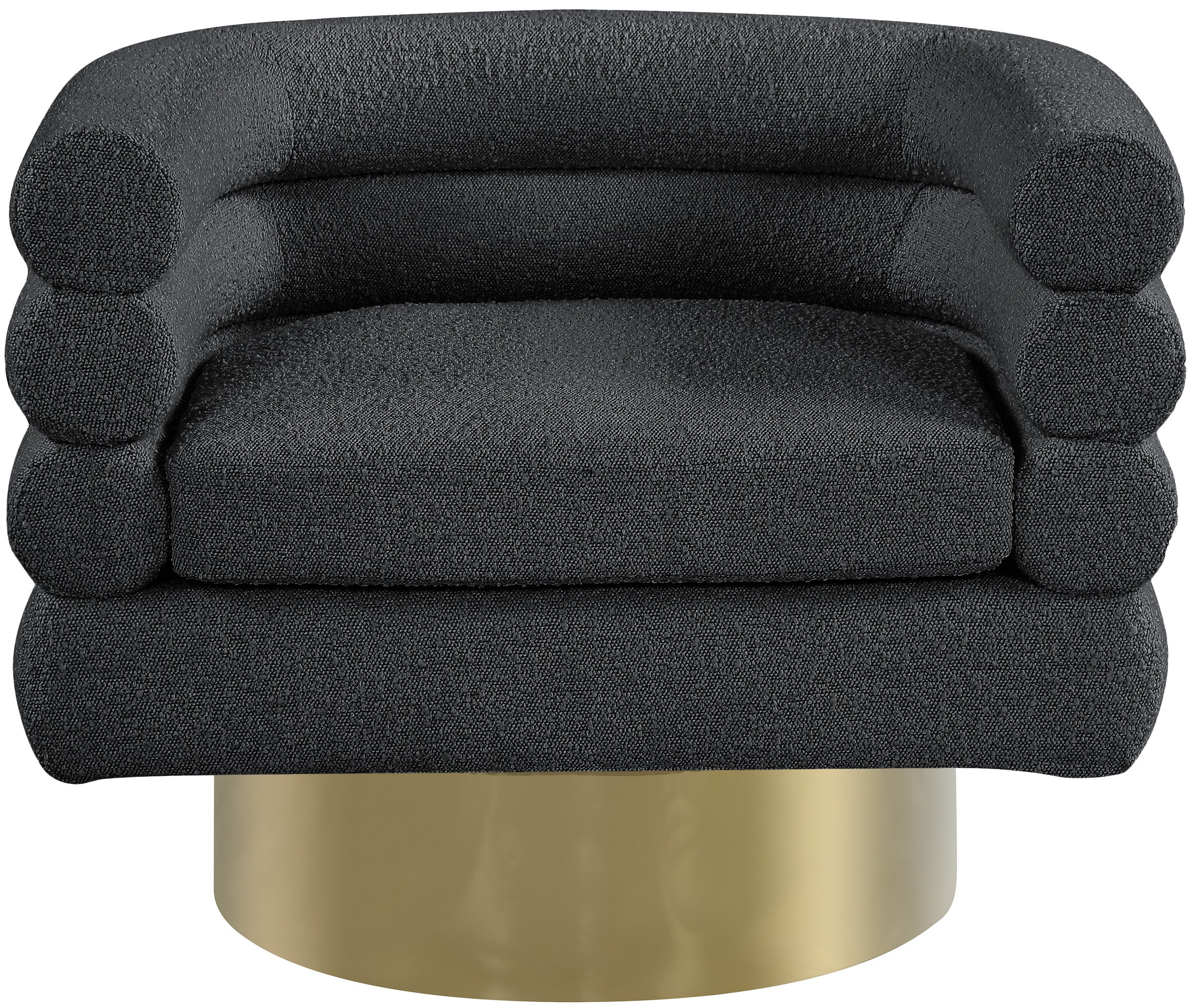 Tessa Boucle Fabric Upholstered Swivel Accent Chair - Image 4