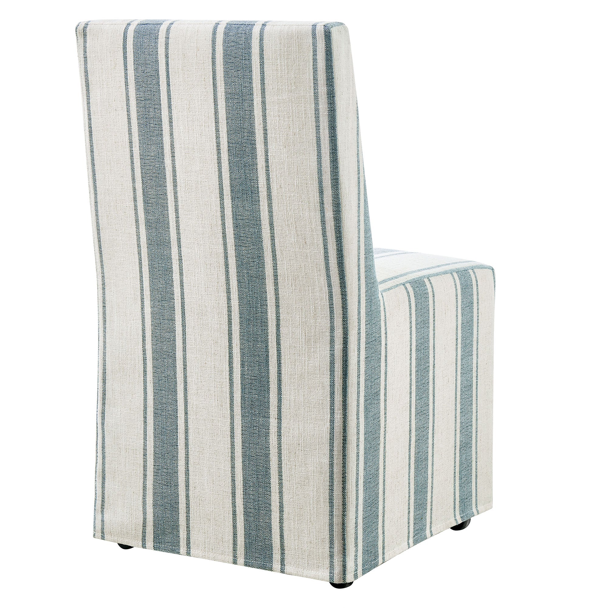 Tessera Striped Slipcovered Dining Side Chair - Image 25