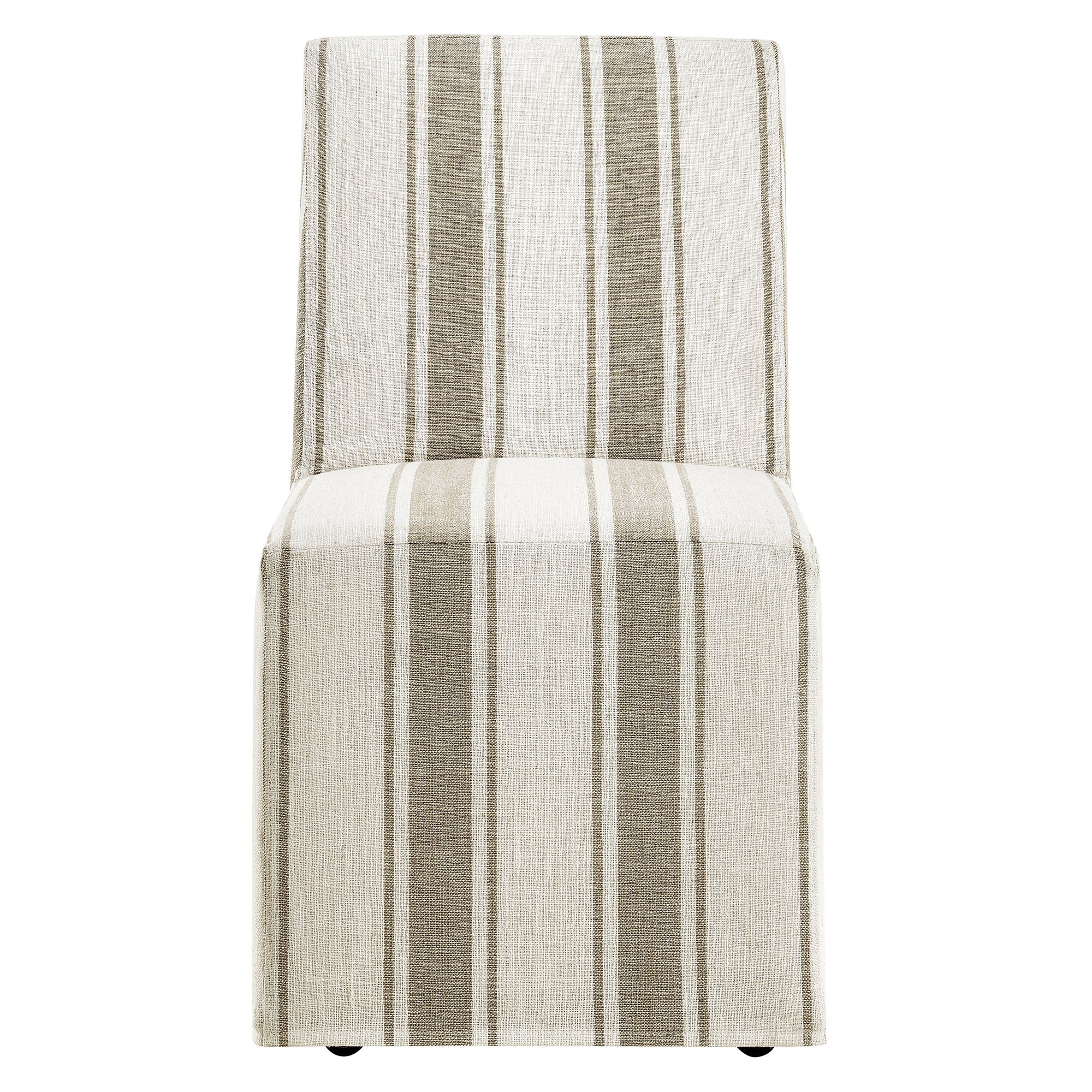 Tessera Striped Slipcovered Dining Side Chair - Image 6