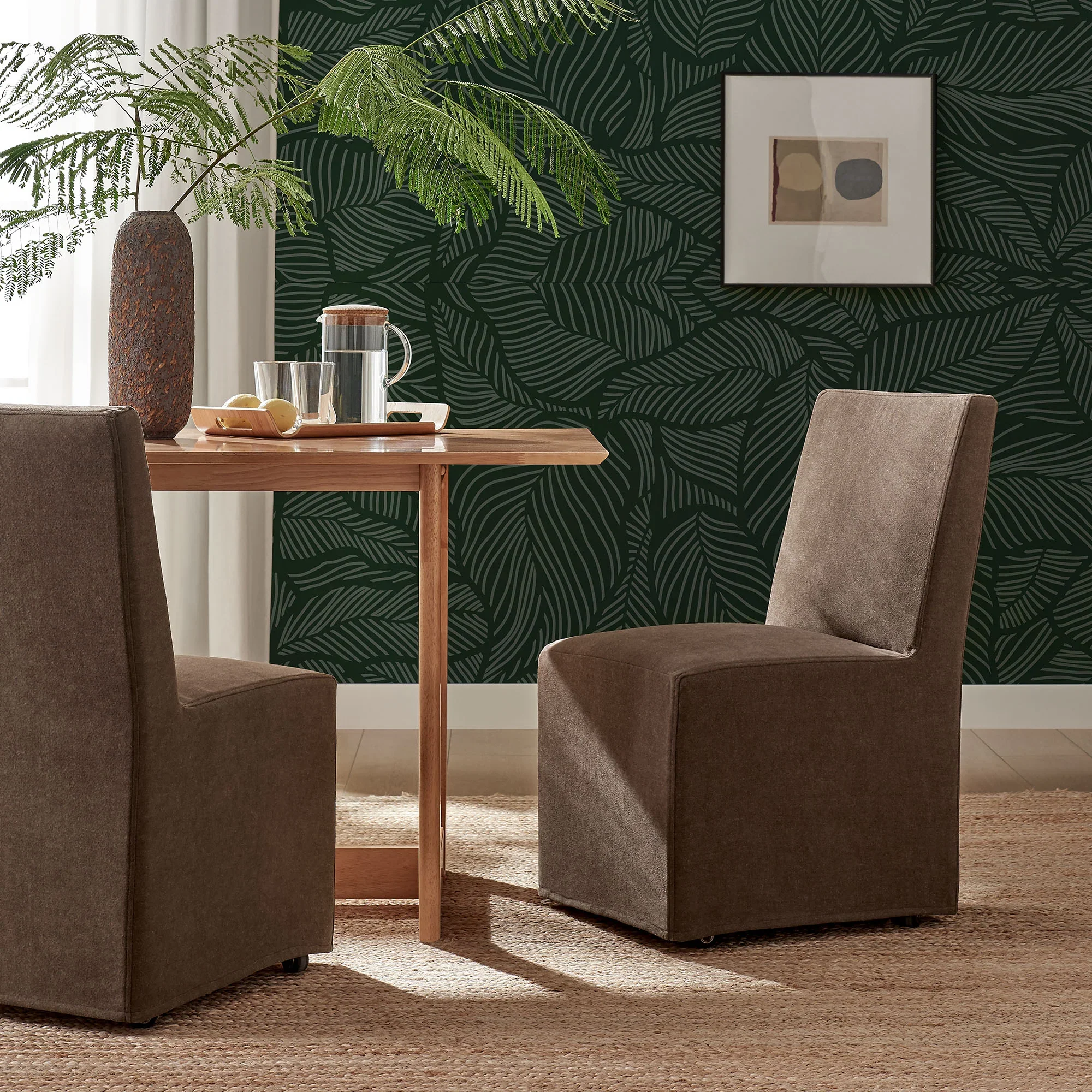 Tessera Upholstered Linen-Blend Slipcovered Dining Chair - Image 20