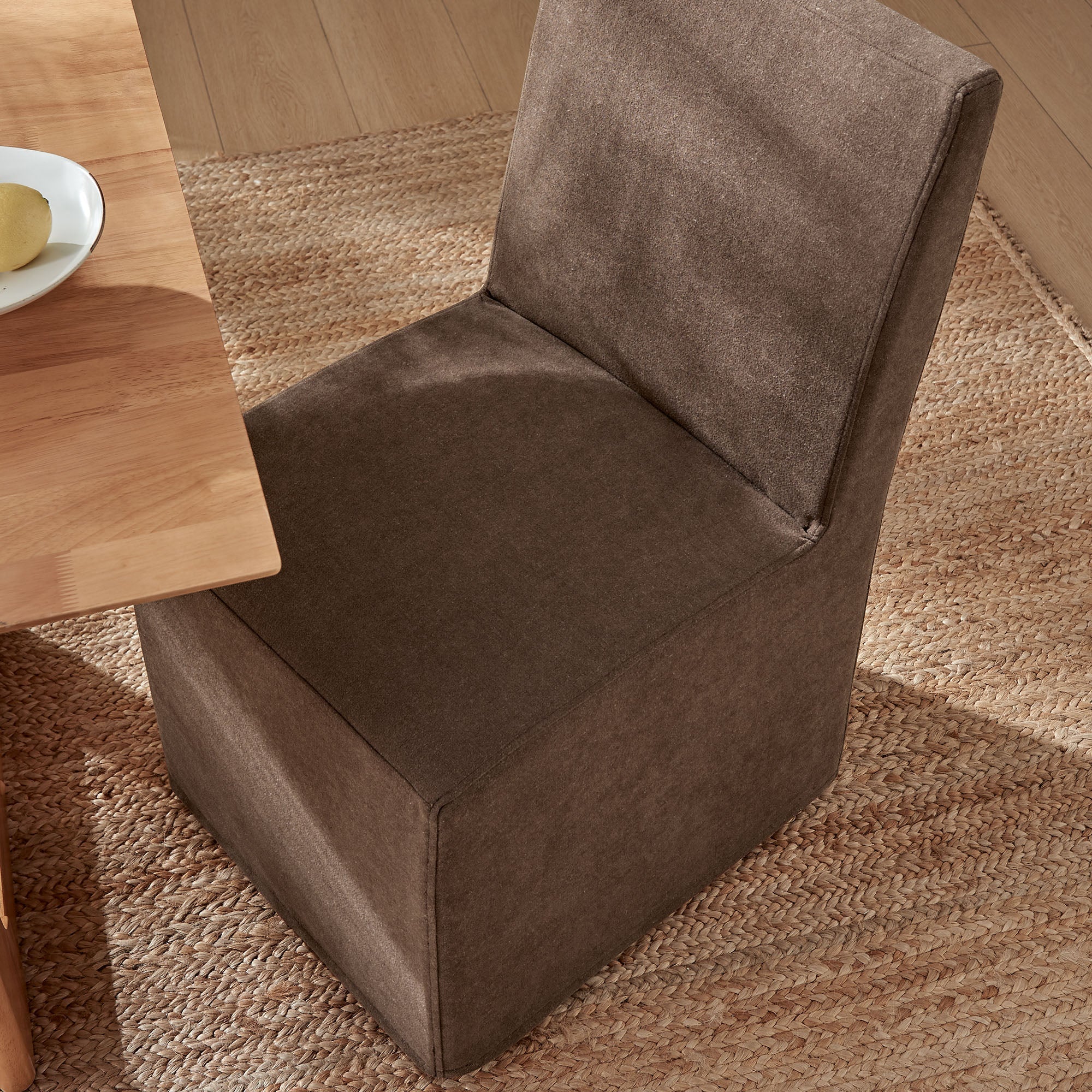 Tessera Upholstered Linen-Blend Slipcovered Dining Chair - Image 21