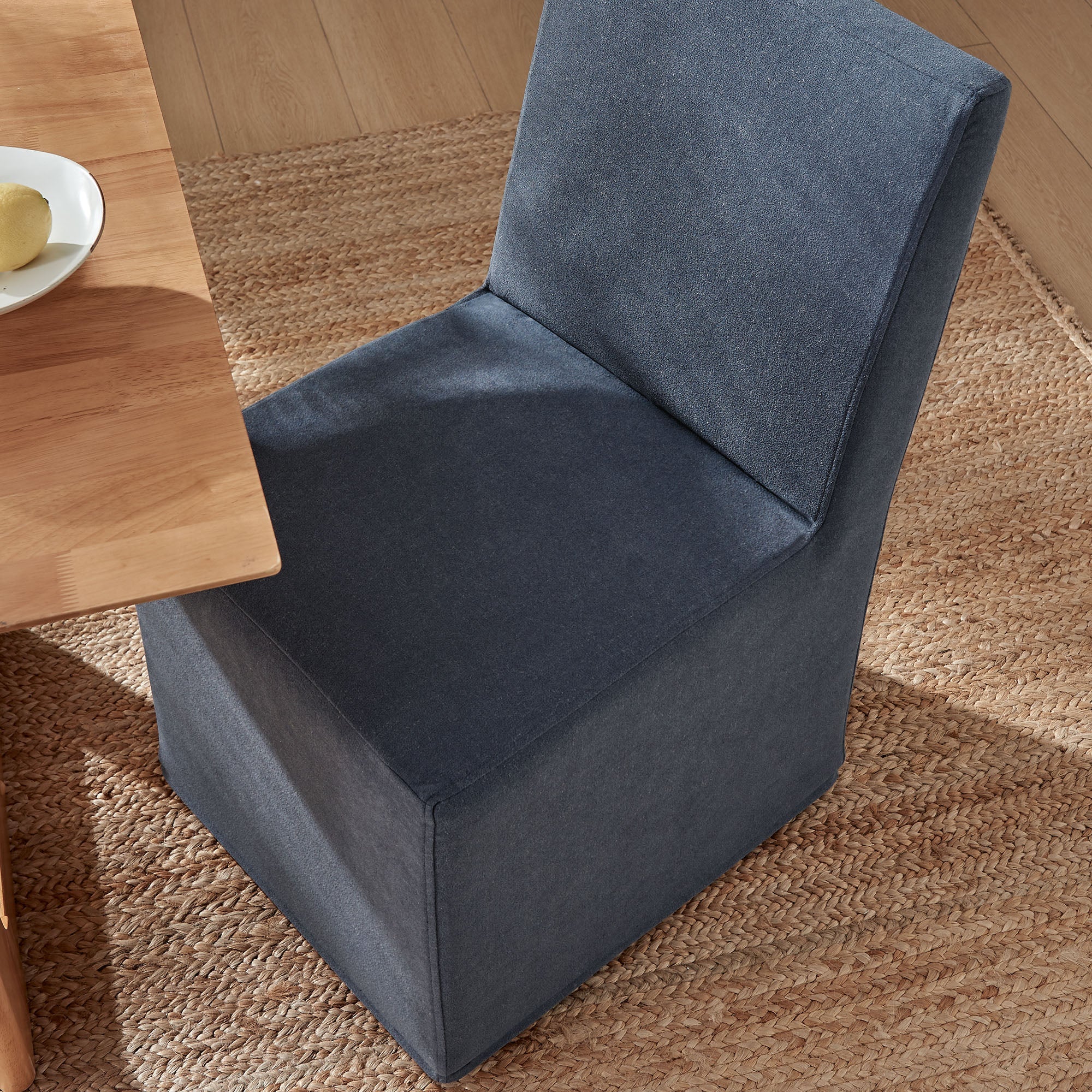 Tessera Upholstered Linen-Blend Slipcovered Dining Chair - Image 30