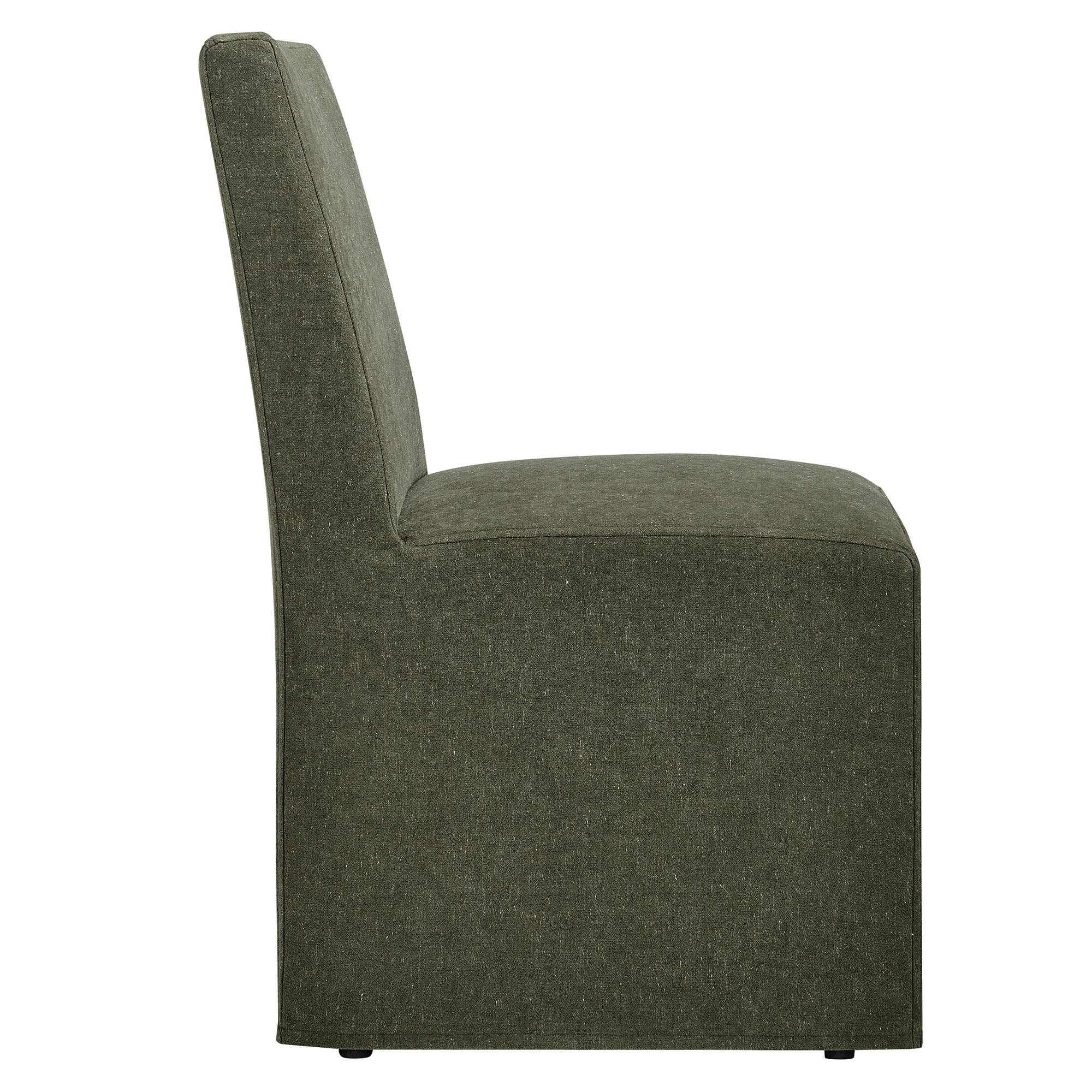 Tessera Upholstered Linen-Blend Slipcovered Dining Chair - Image 4
