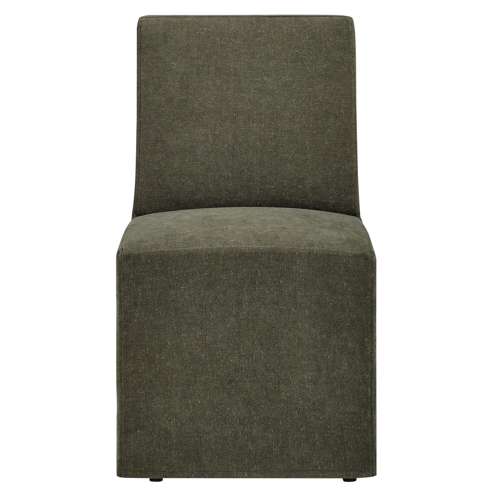 Tessera Upholstered Linen-Blend Slipcovered Dining Chair - Image 6
