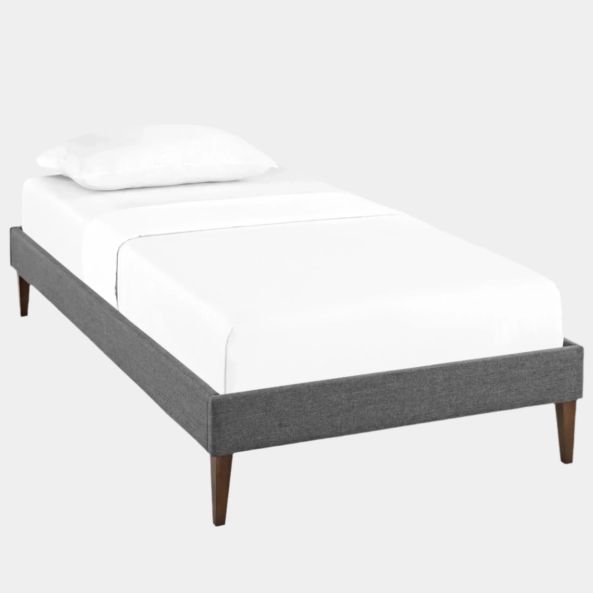 Tessie Fabric Bed Frame with Squared Tapered Legs