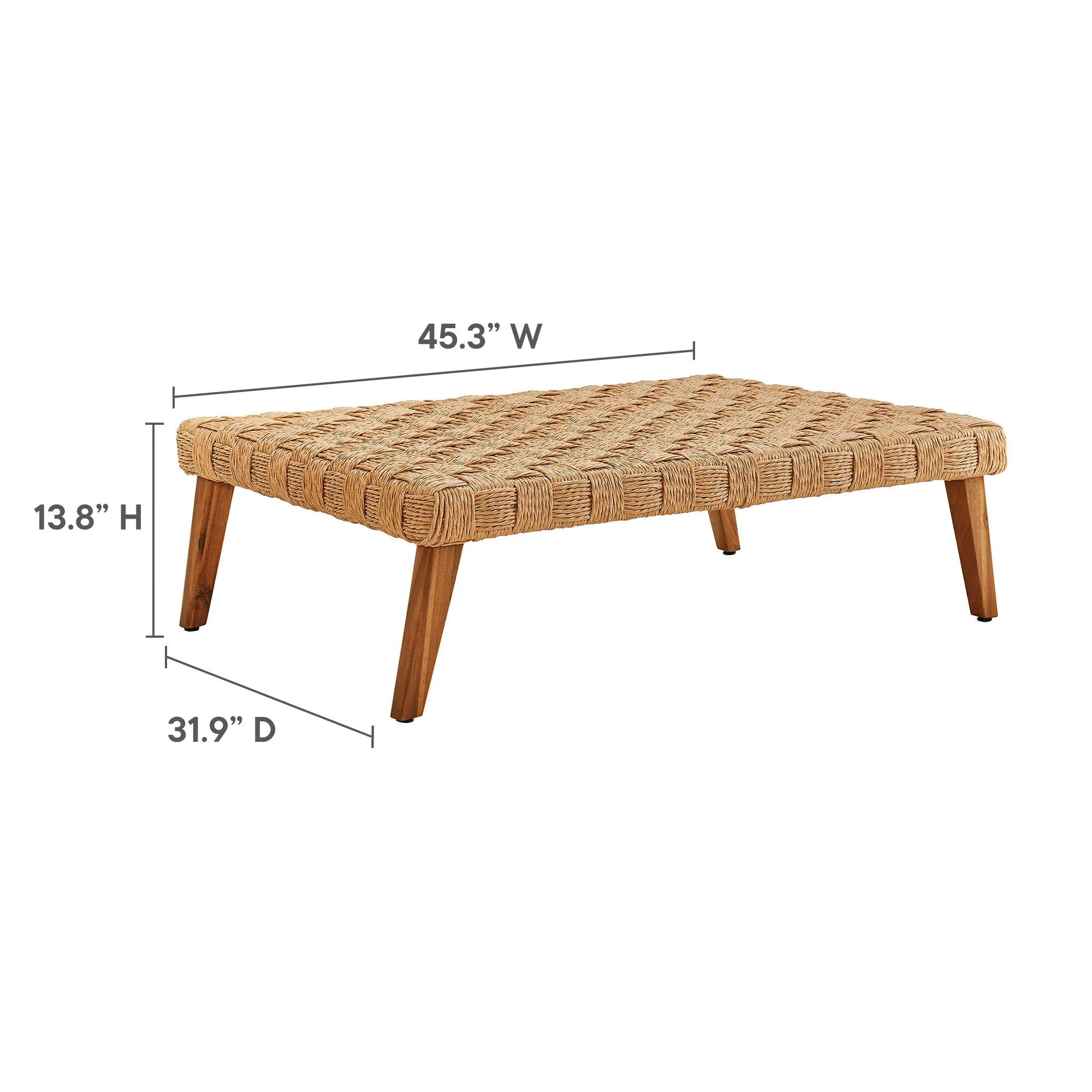 Thames 4-Piece Outdoor Patio Wicker Outdoor Patio Rattan Furniture Set in Natural Light Gray - Image 16