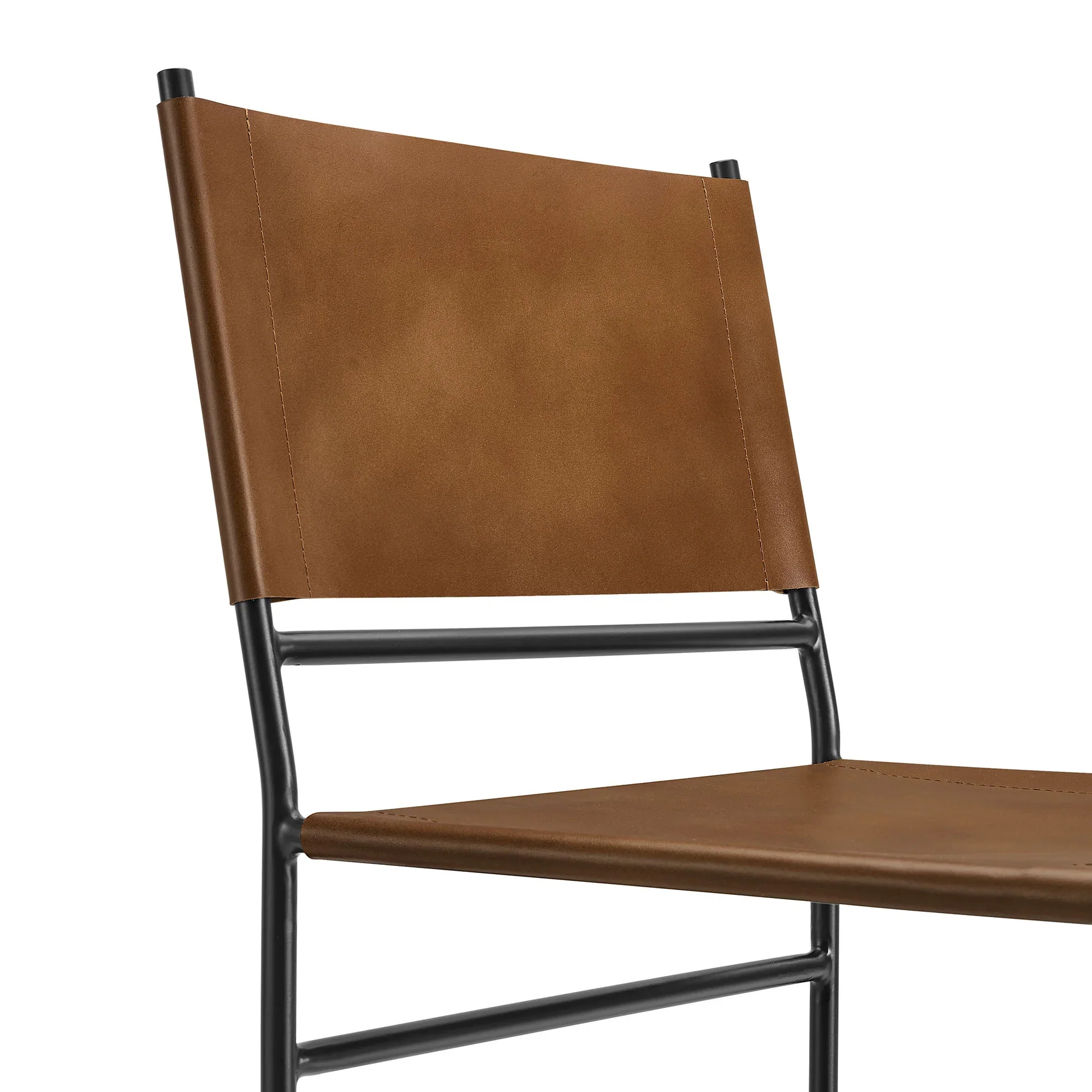 Thatcher Leather and Metal Dining Chair - Image 7