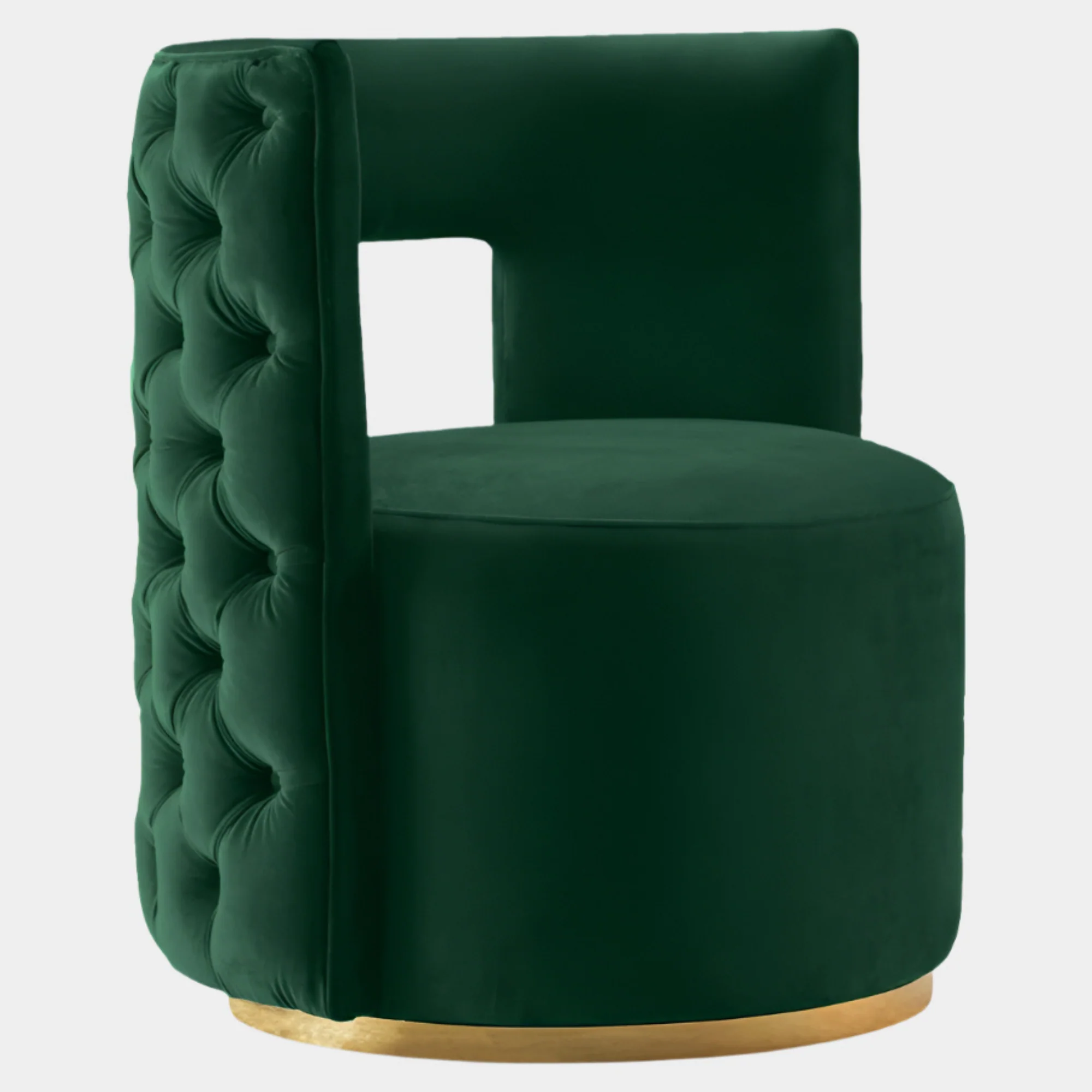 Theo Velvet Upholstered Swivel Accent Chair - Image 12